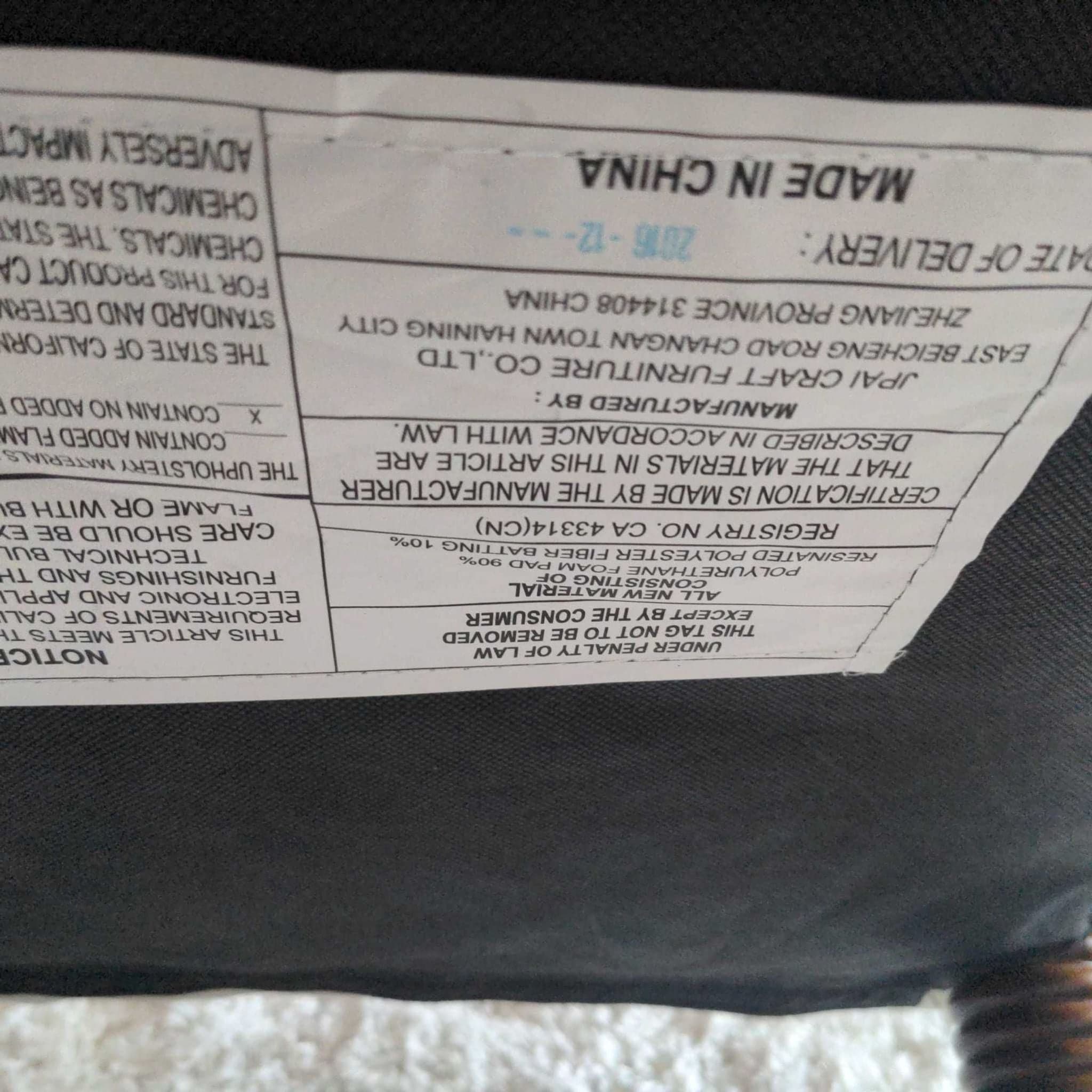 Beige Tufted Armless Lounge Chair with Wooden Legs - Thumbnail 8