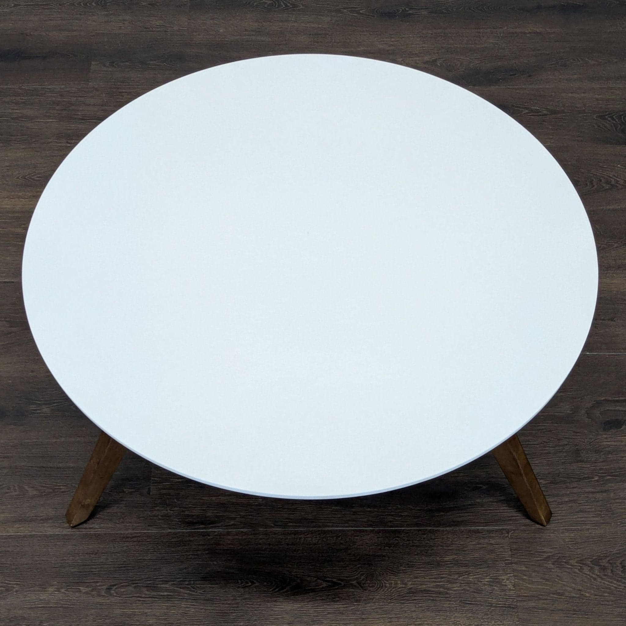 Wood Base Coffee Table - Thumbnail 2