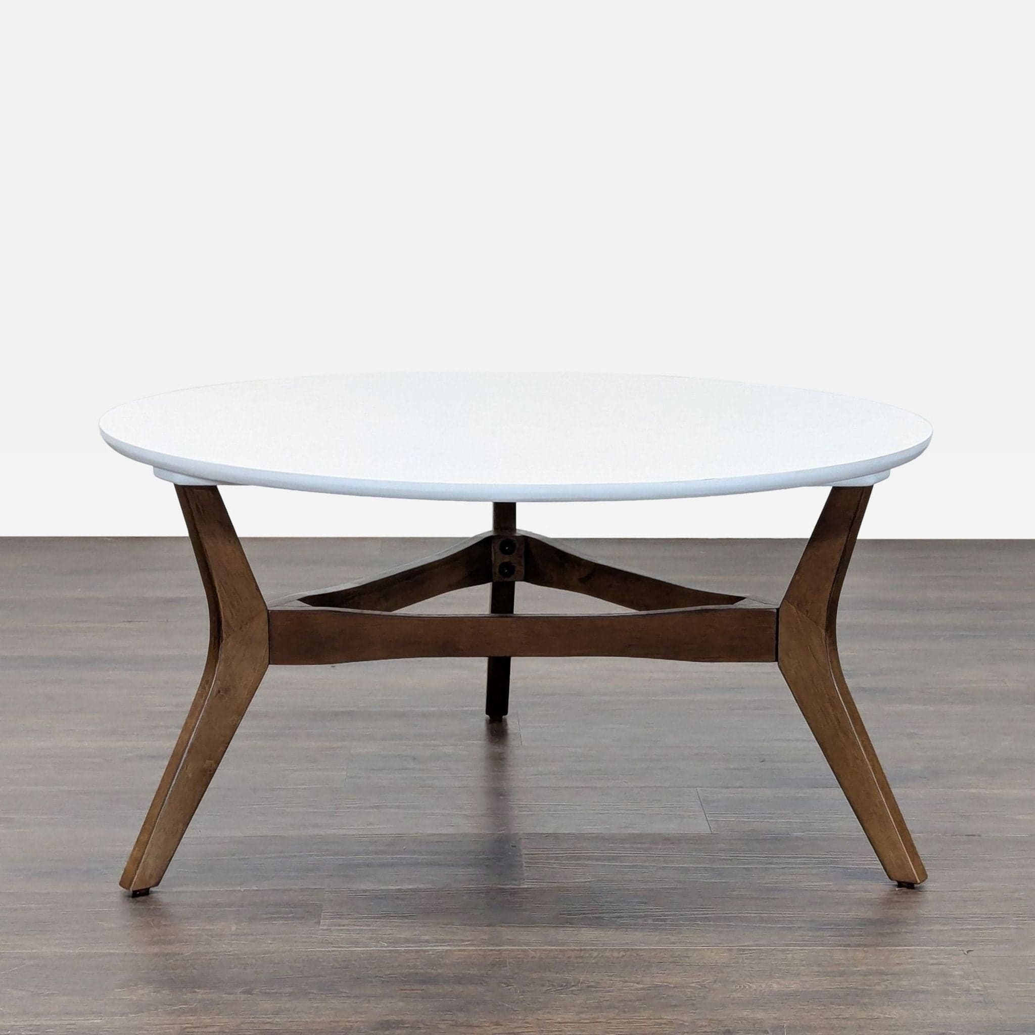 Wood Base Coffee Table - Thumbnail 5