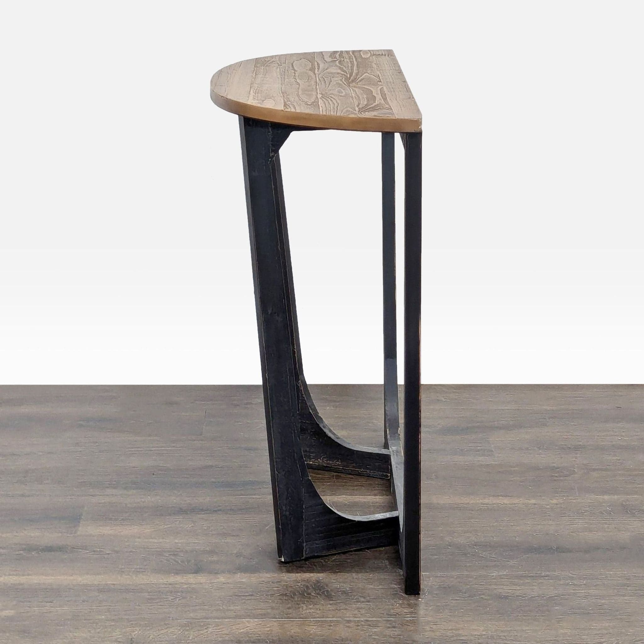 Cozayh Home Demi-Lune Wood Console Table - Thumbnail 4