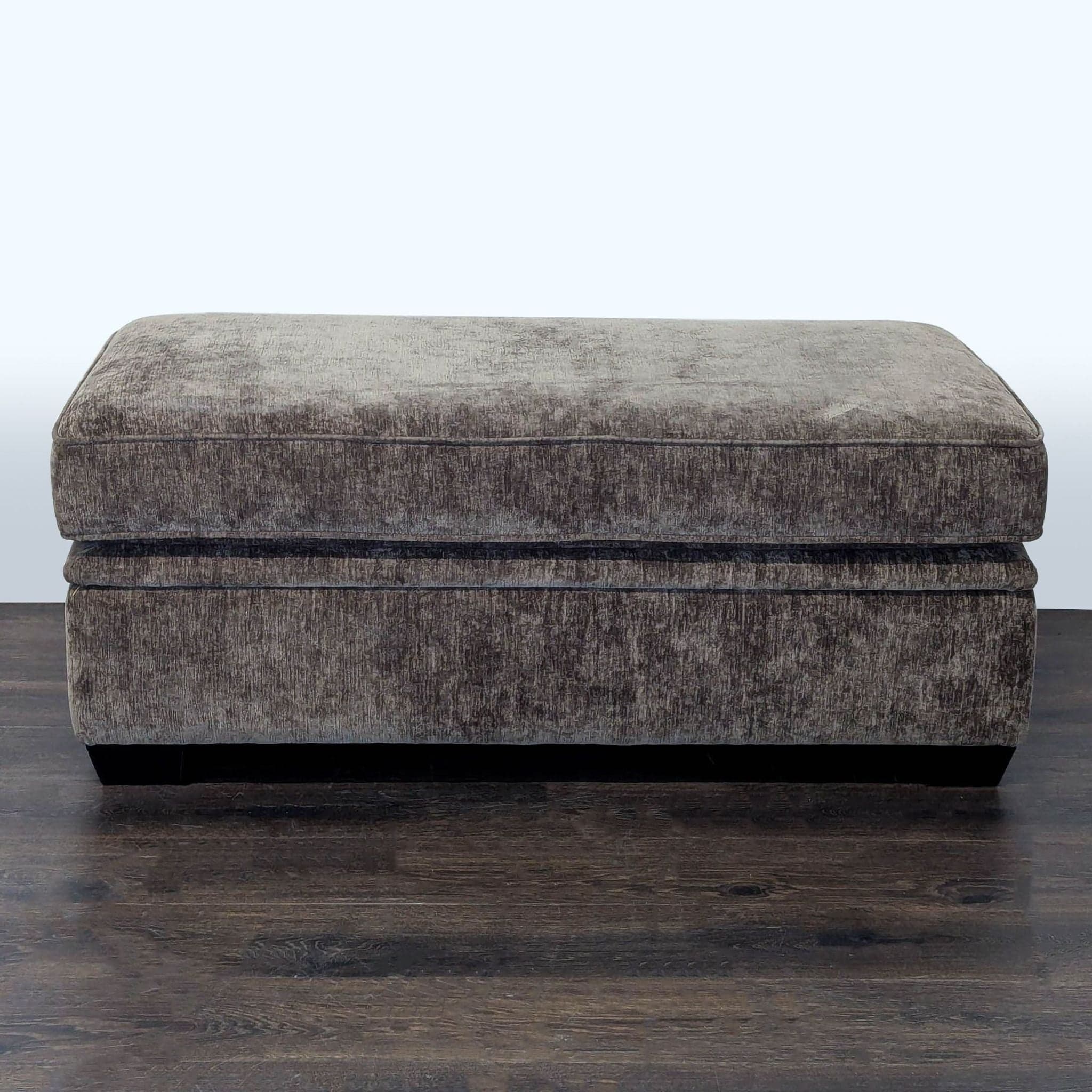 Upholstered Storage Ottoman - Image 1
