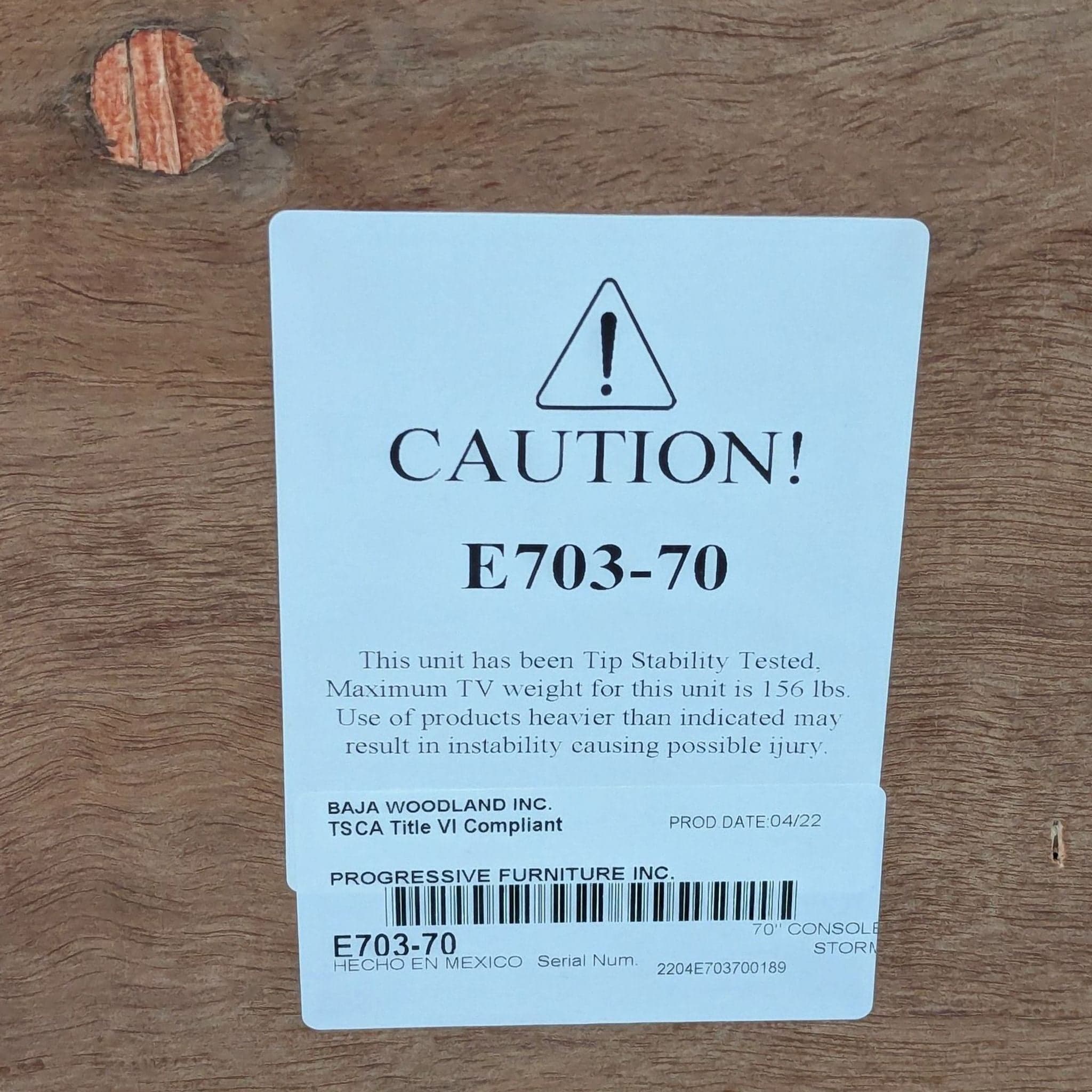 Progressive Furniture Sonoma Pine Wood Console - Thumbnail 7