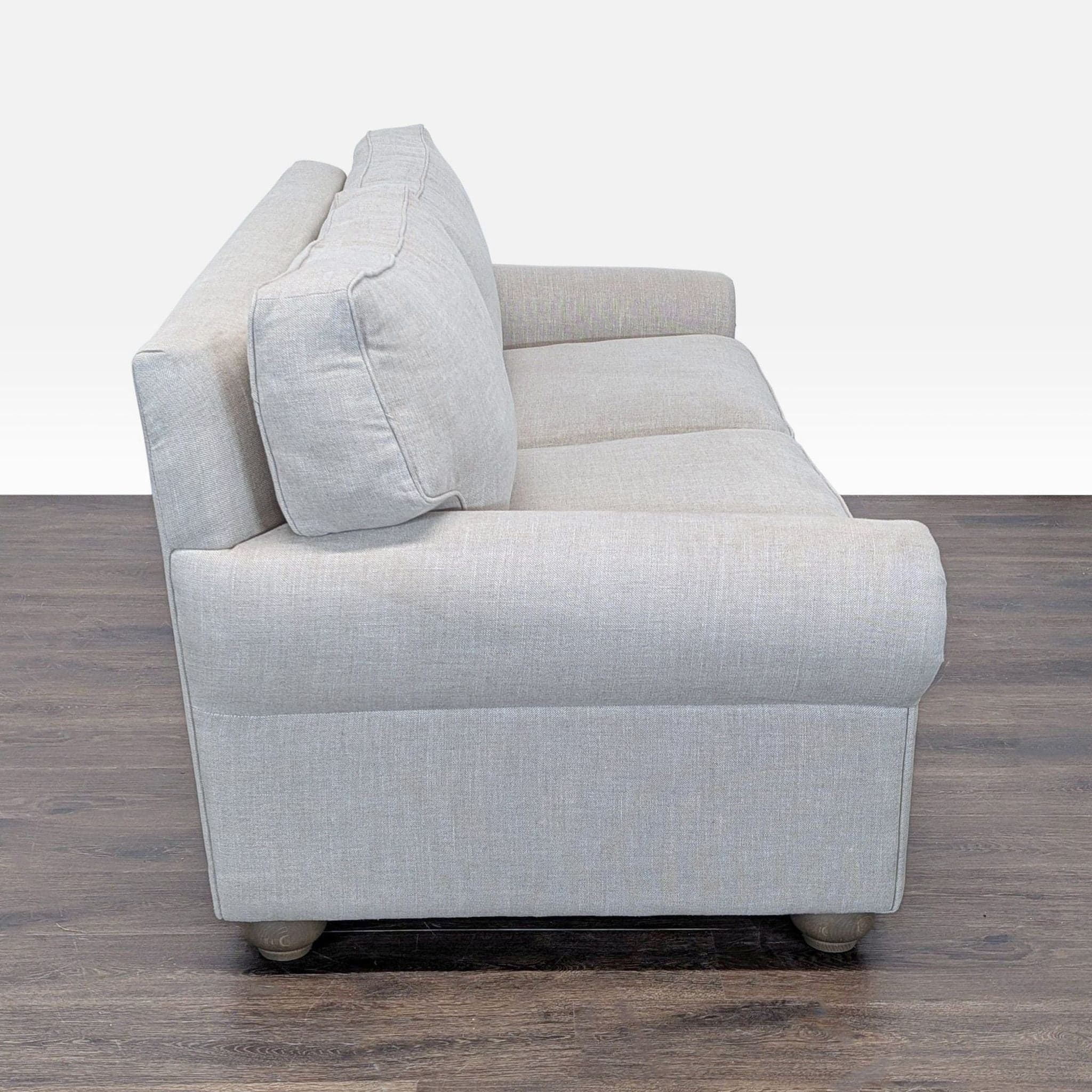 Restoration Hardware Lancaster Light Gray Queen Sleeper Sofa – Comfortable Pull-Out Bed - Thumbnail 8