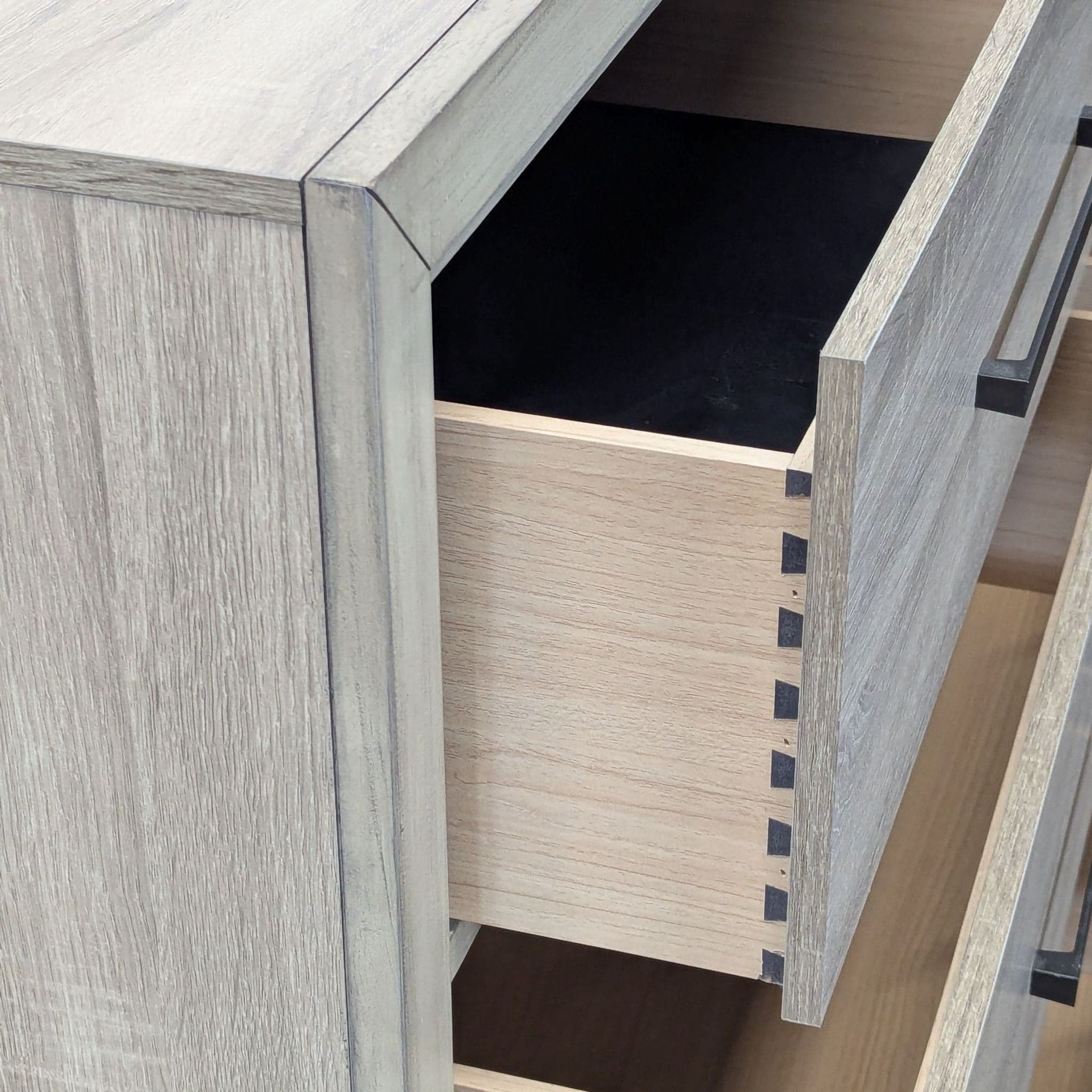 Home Meridian Modern 6-Drawer Dresser with Black Handles - Thumbnail 7