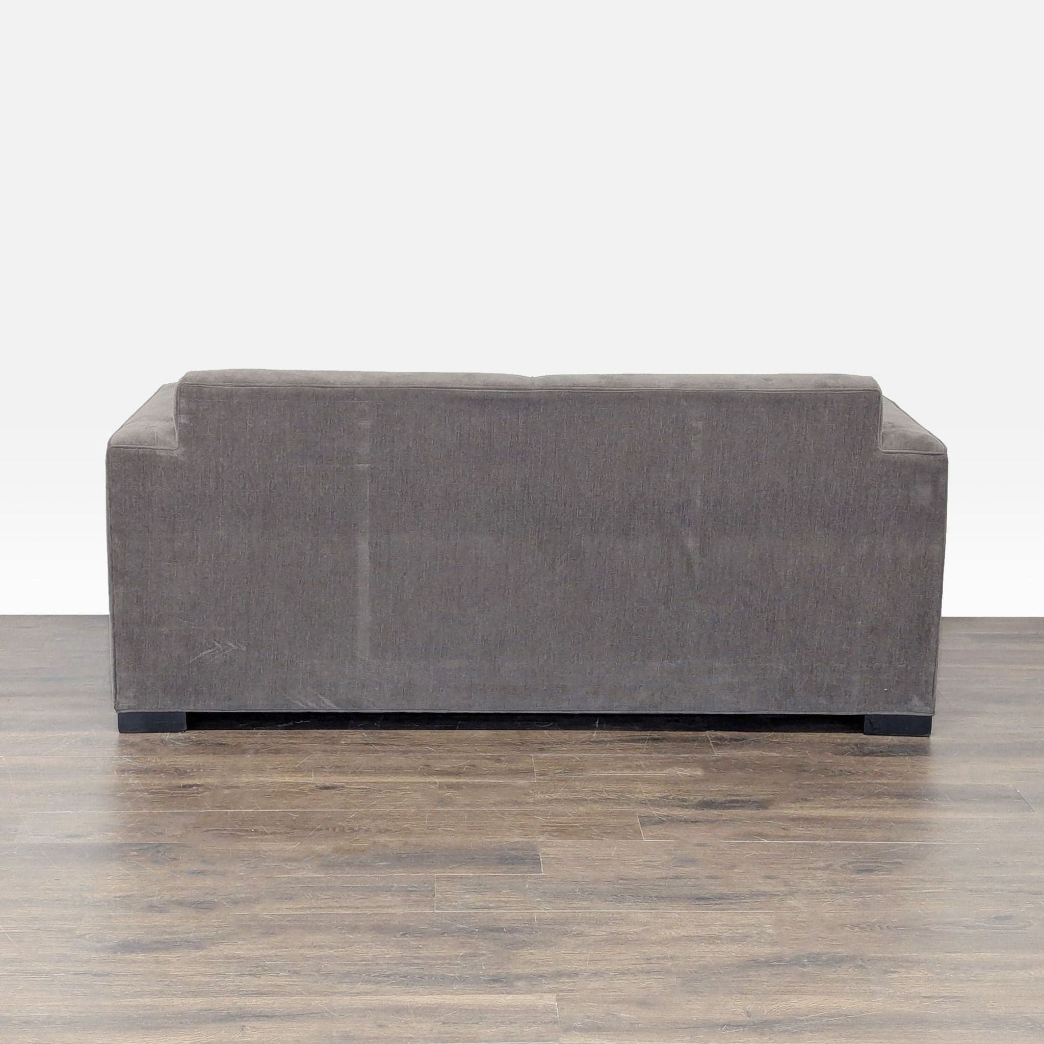 Room & Board Modern Gray Loveseat with Wide Track Arms - Thumbnail 4