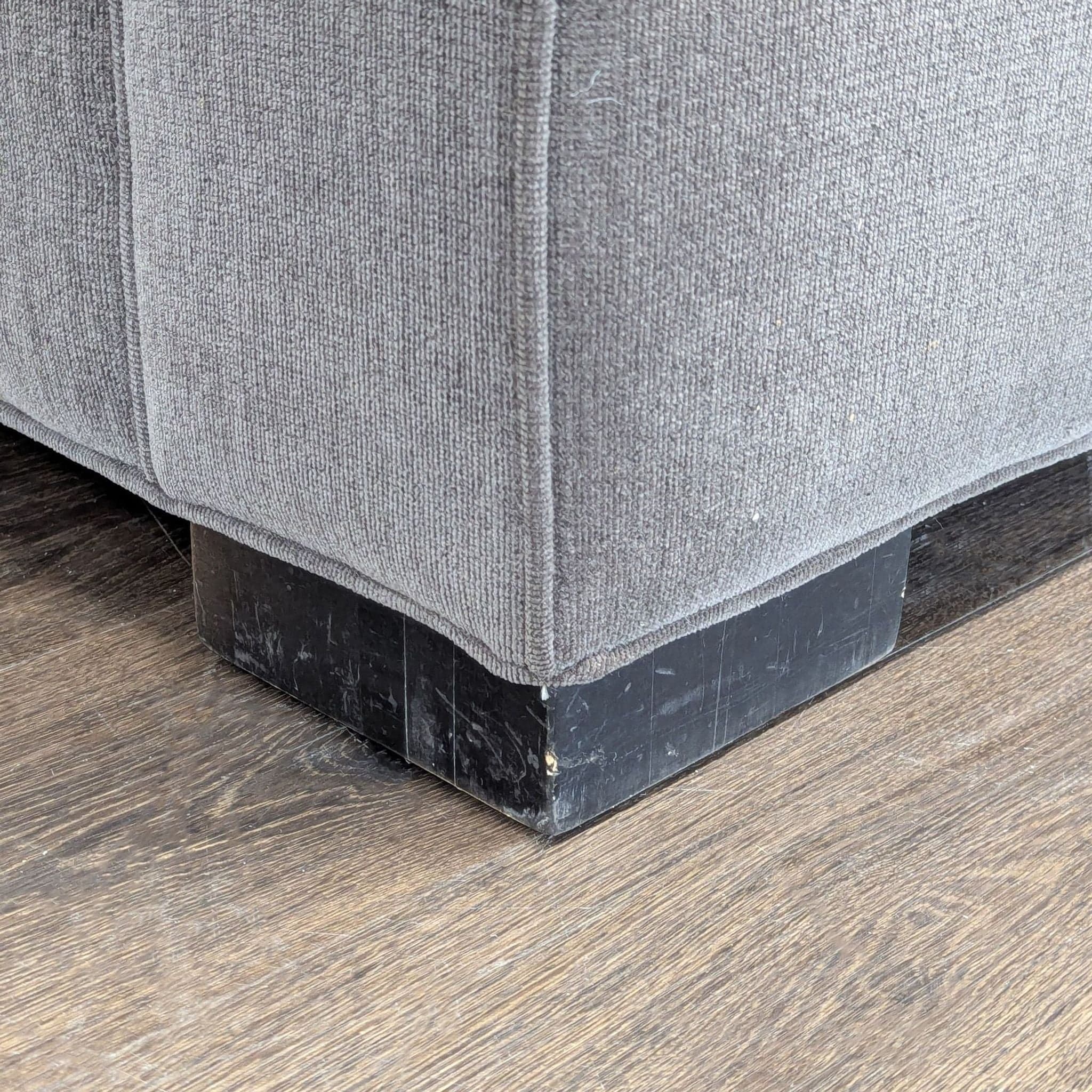 Room & Board Modern Gray Loveseat with Wide Track Arms - Thumbnail 7