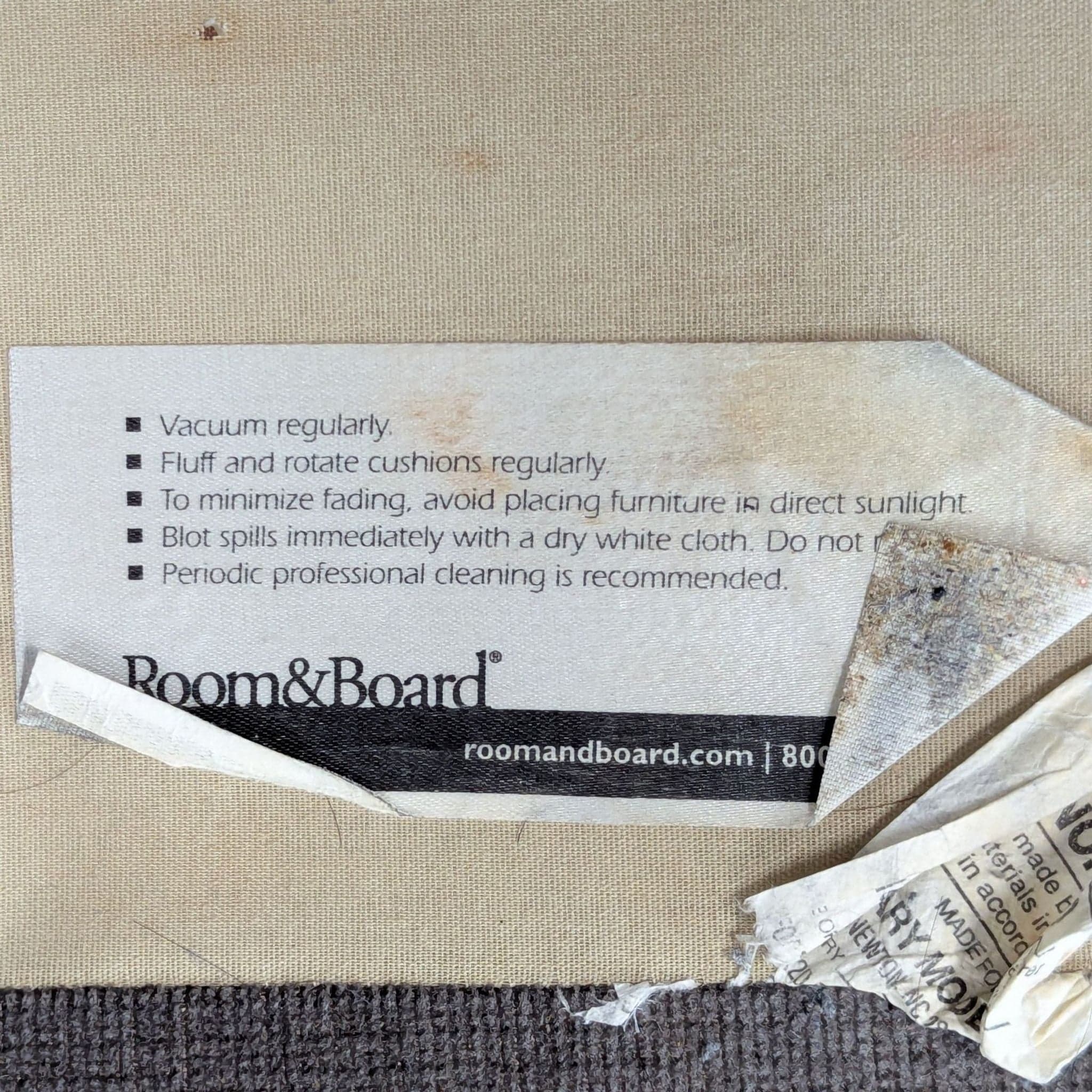 Room & Board Modern Gray Loveseat with Wide Track Arms - Thumbnail 8