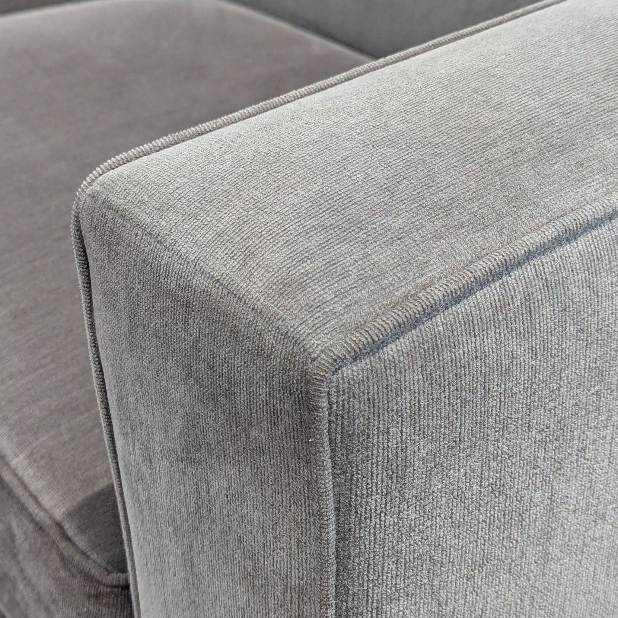 Room & Board Modern Gray Loveseat with Wide Track Arms - Thumbnail 6