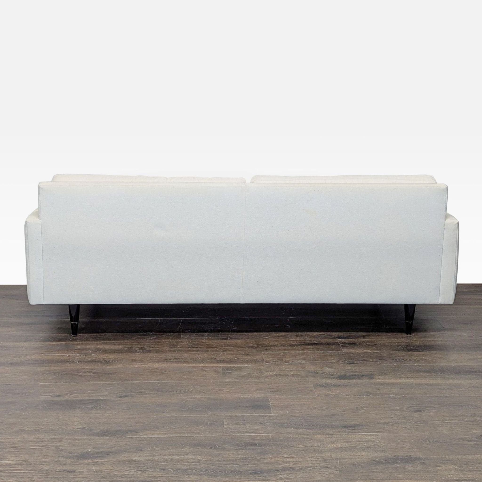 Crate and Barrel Petrie Modern 3-Seat Sofa - Cream Upholstery - Thumbnail 4