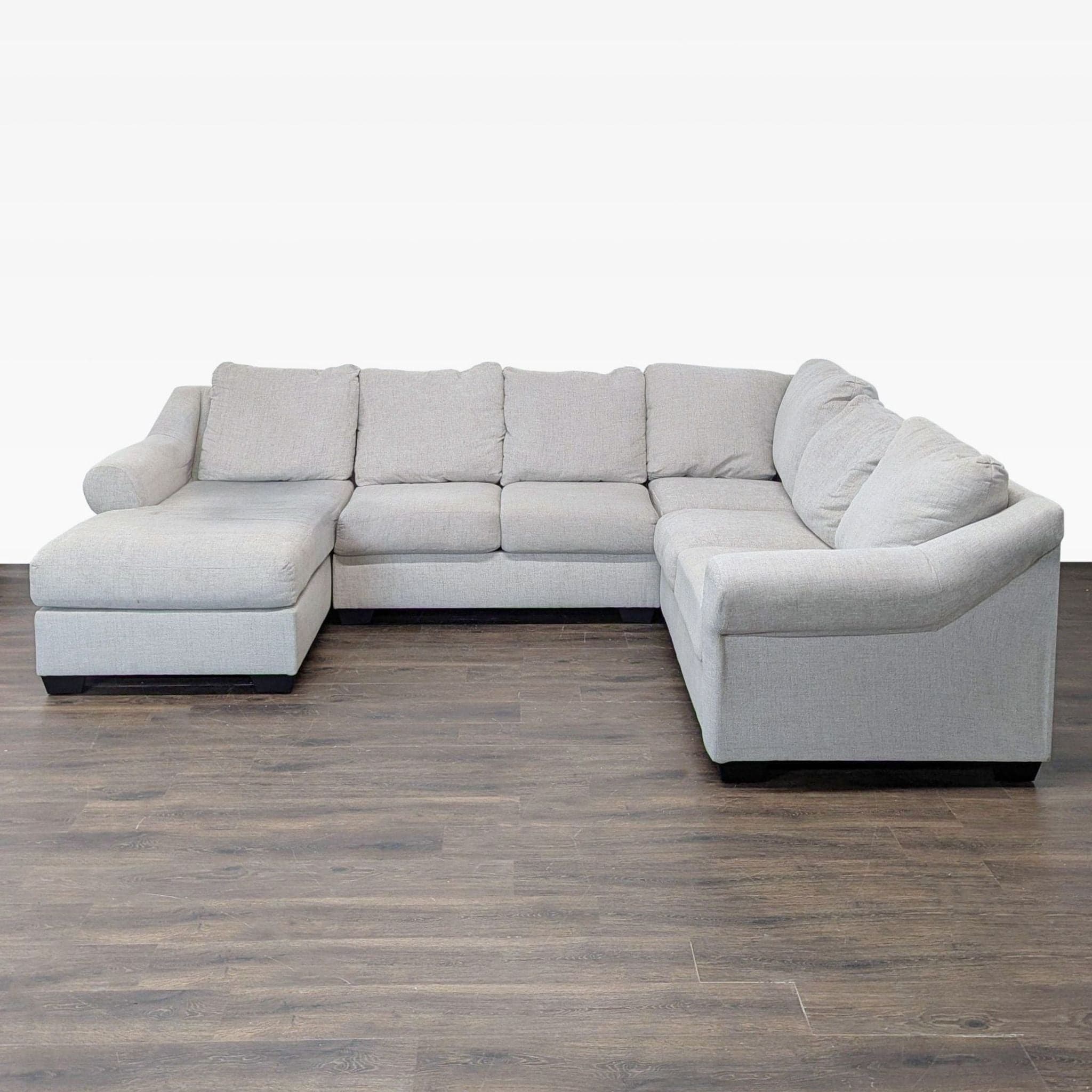 Ashley Furniture Carnaby Modern Fabric Sectional Sofa with Chaise - Image 1