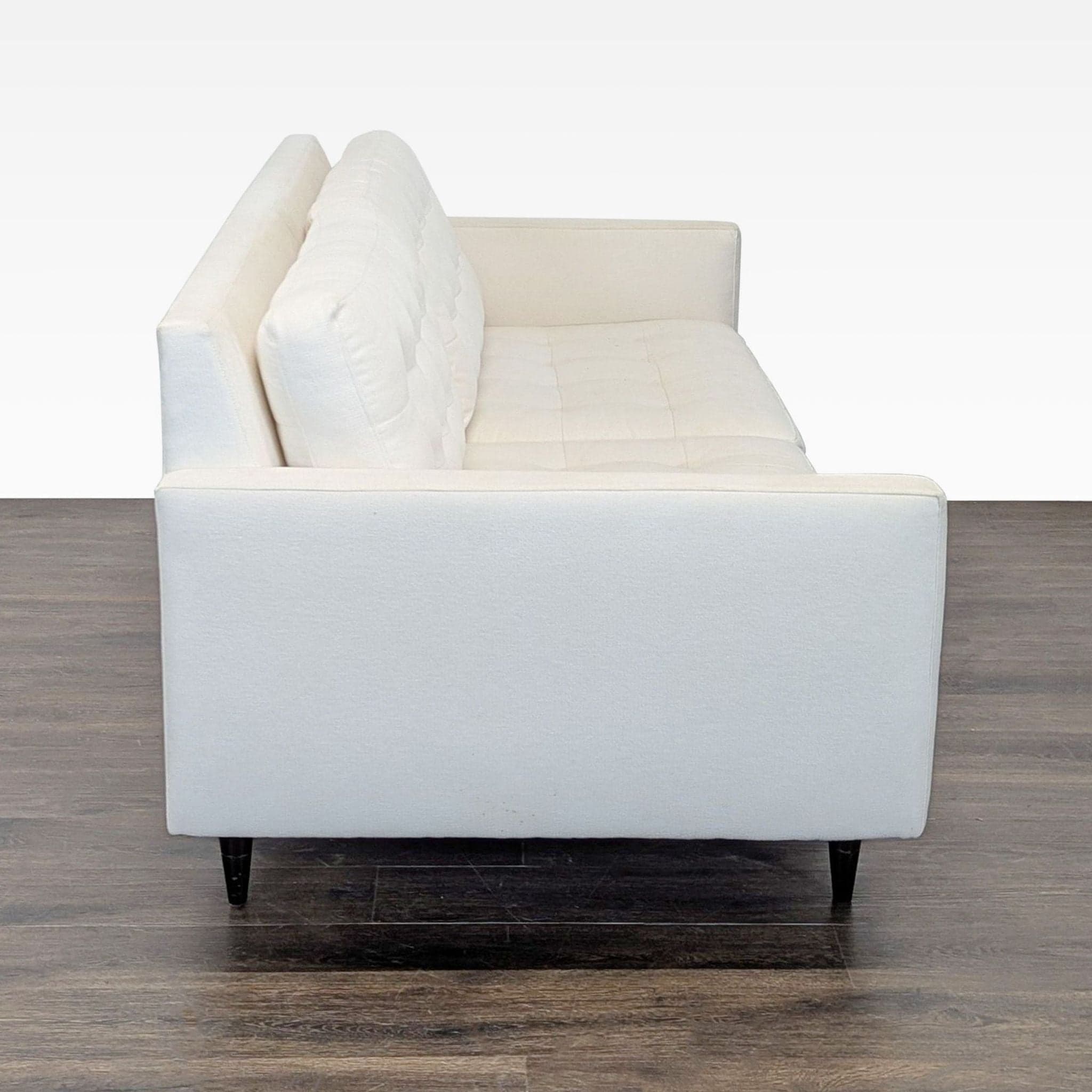 Crate and Barrel Petrie Modern 3-Seat Sofa - Cream Upholstery - Thumbnail 3