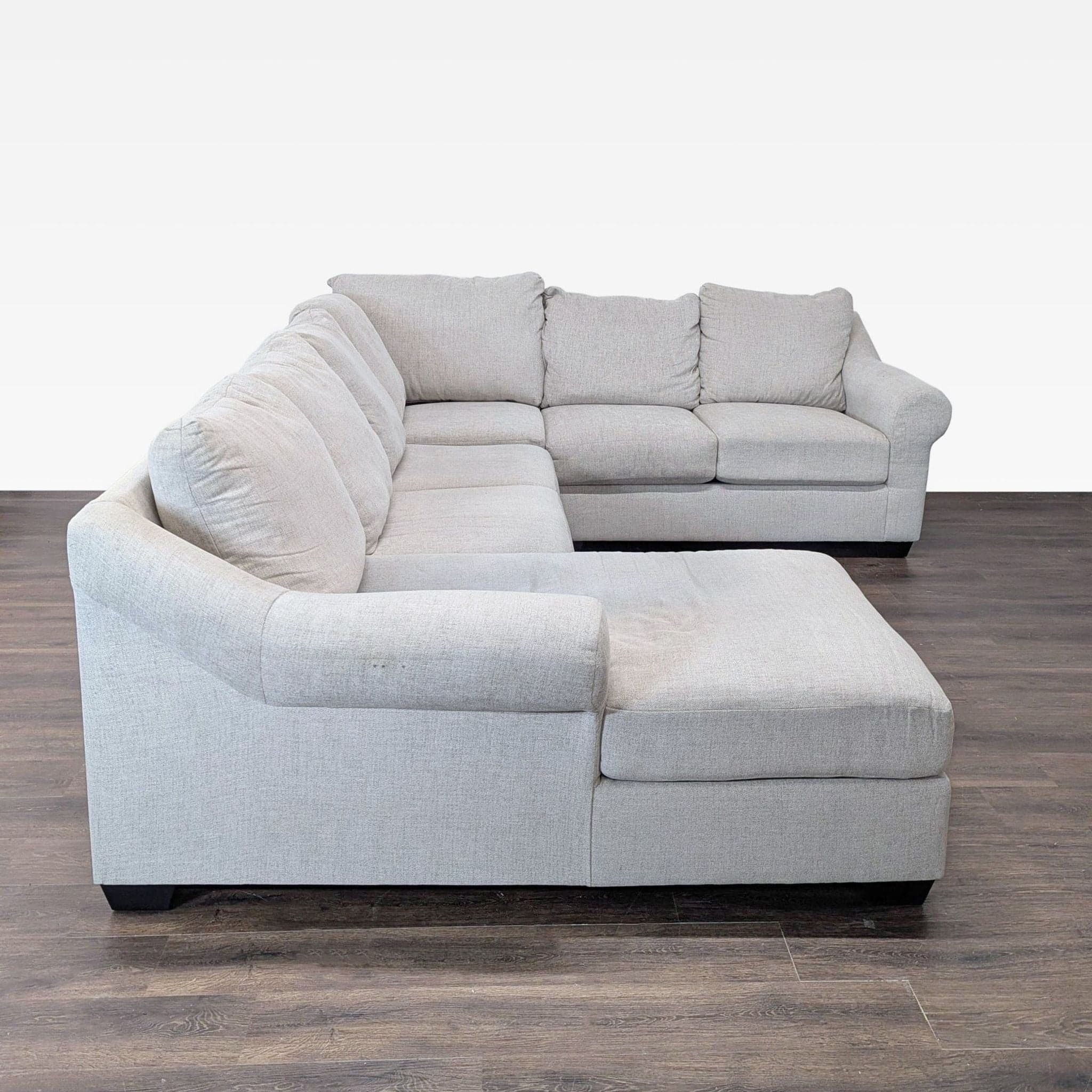 Ashley Furniture Carnaby Modern Fabric Sectional Sofa with Chaise - Thumbnail 2