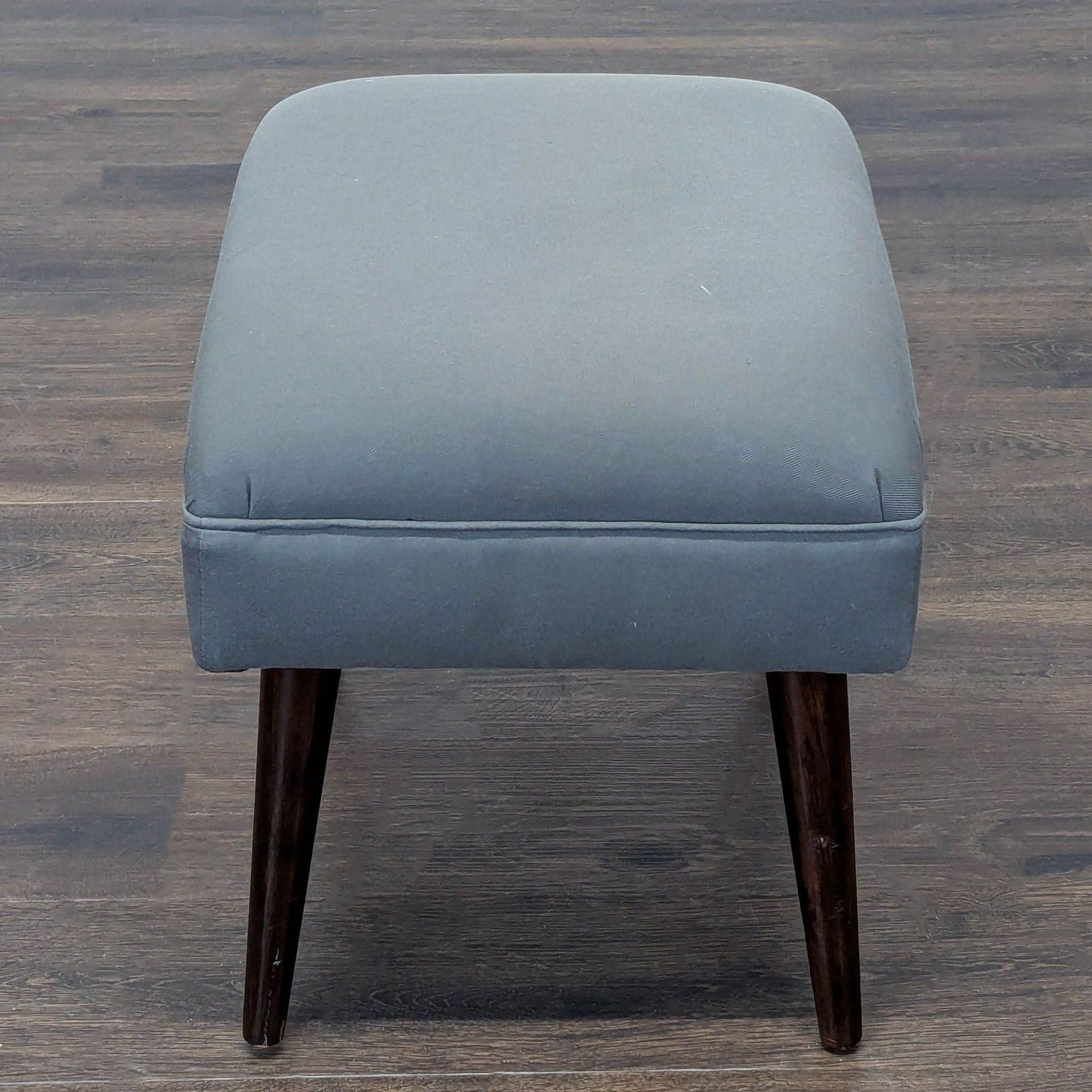 Skyline Furniture Upholstered Footstool on Wood Legs - Thumbnail 4