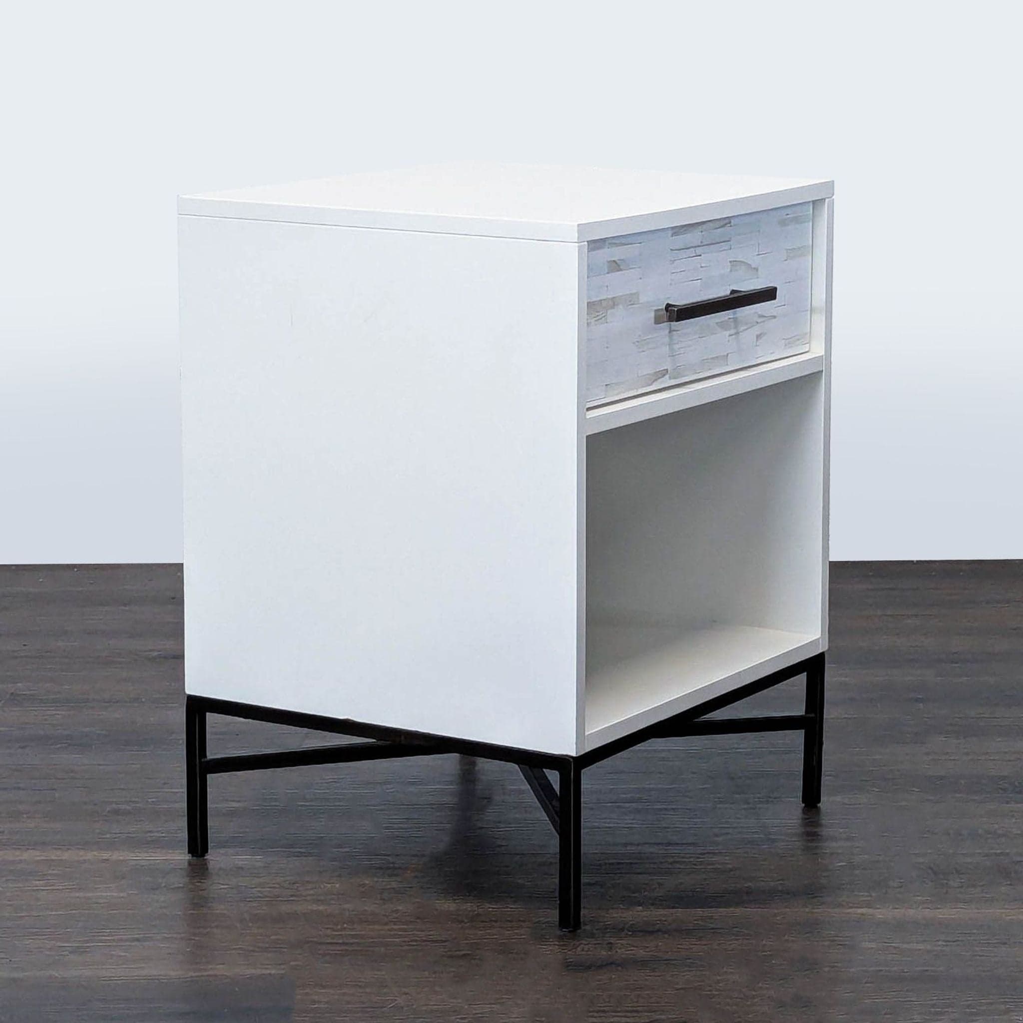 West Elm Wood Tiled Nightstand - Thumbnail 3