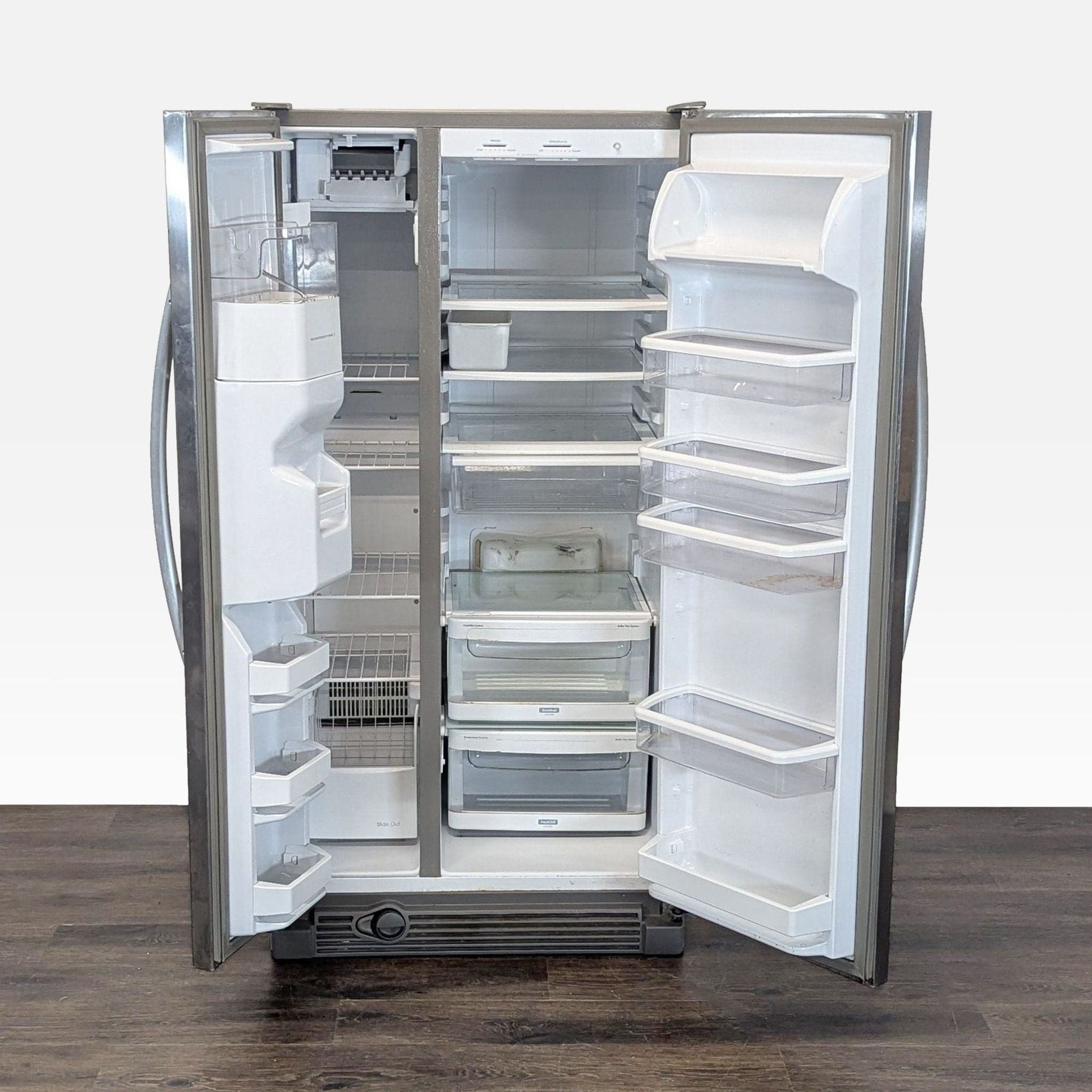 KitchenAid Side-by-Side Stainless Steel Refrigerator with Ice & Water Dispenser - Thumbnail 2