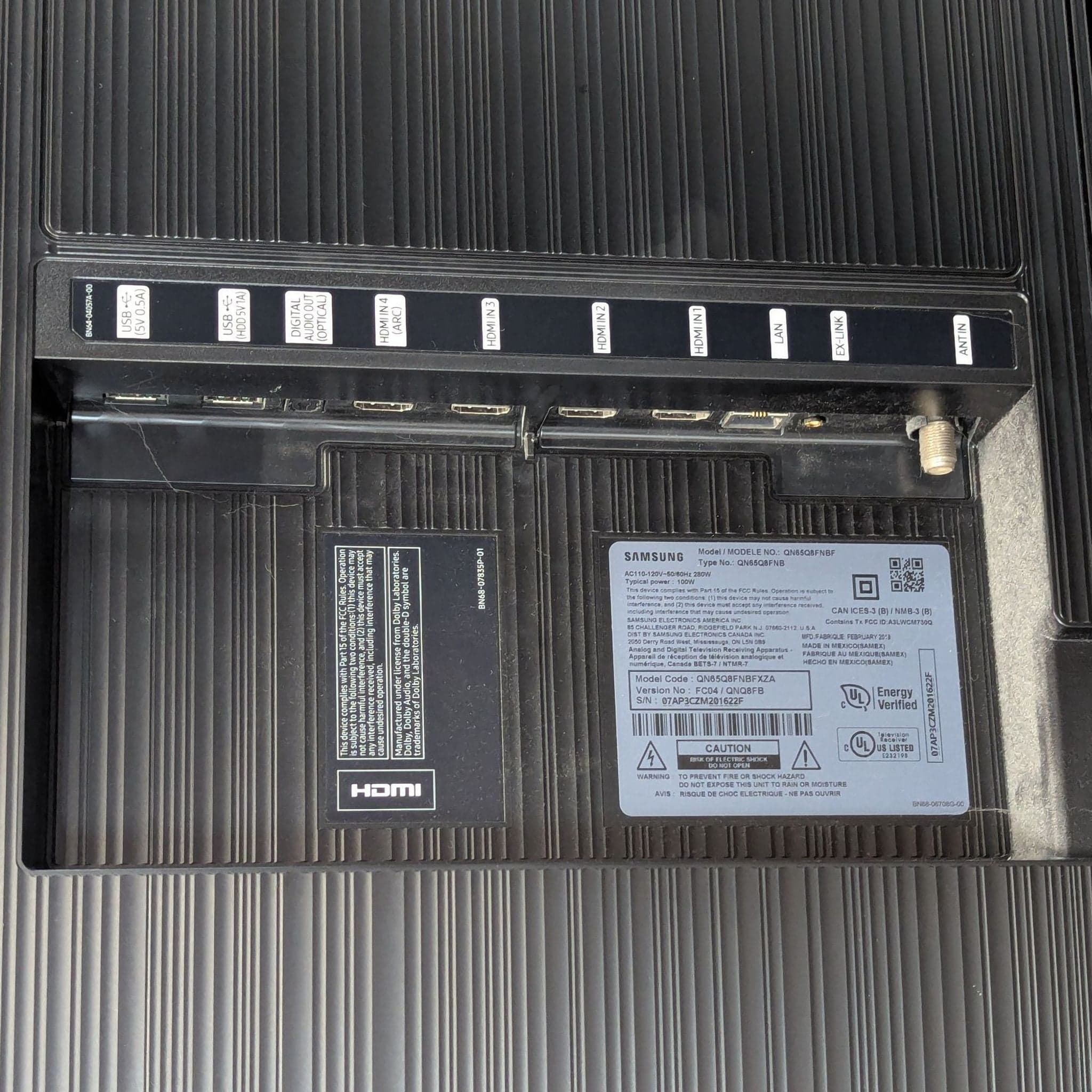 Samsung 65-Inch Flat Screen LED TV - Sleek Design, Excellent Condition - Thumbnail 10