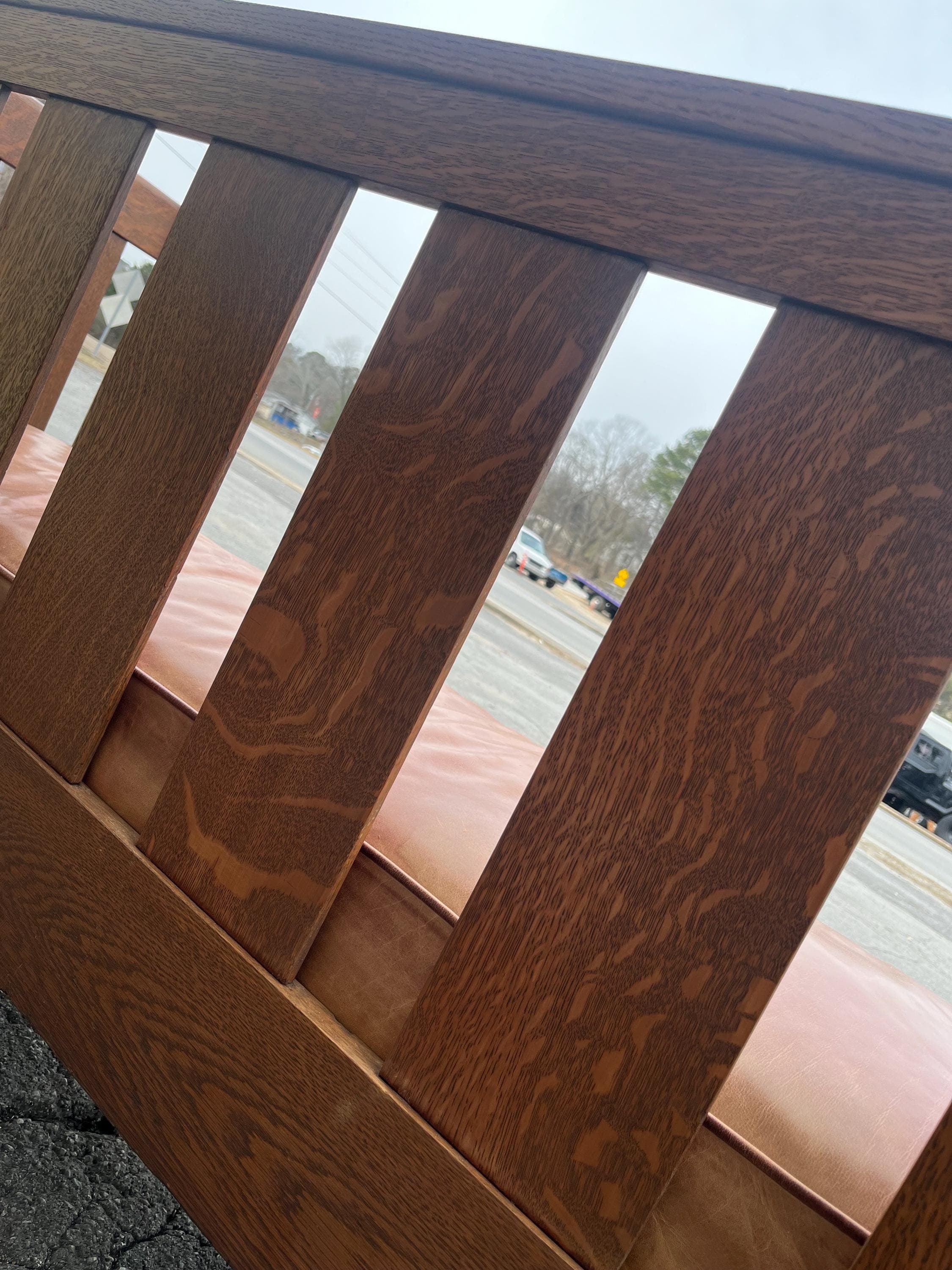 Early 20th Century L. & j.g. Stickley Model 216 Mission Oak Settle - Thumbnail 12