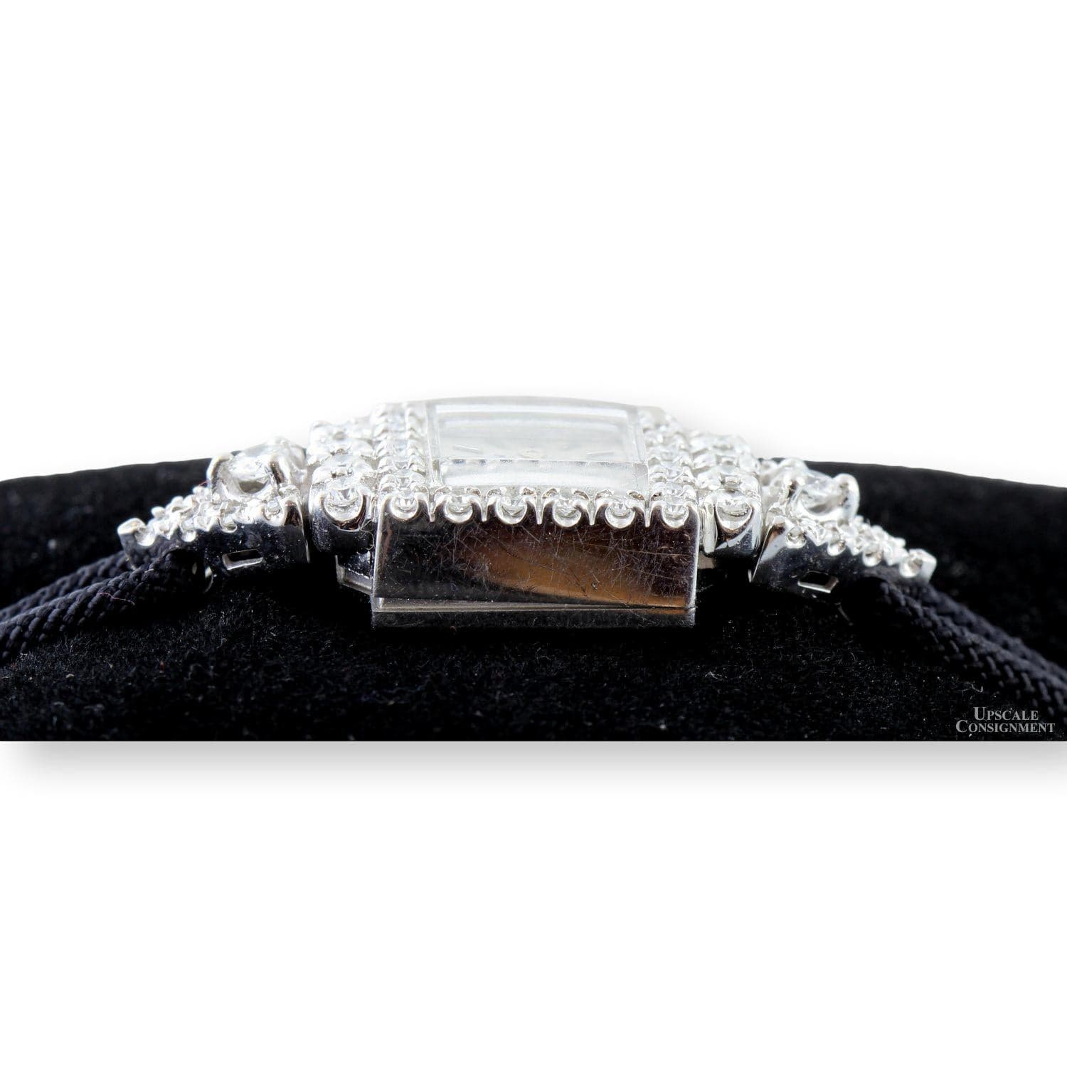 1950s Elgin 14K Gold .75ctw Diamond Watch - Swiss 17J Wind-Up - Size 7 - 7.25 - Thumbnail 6