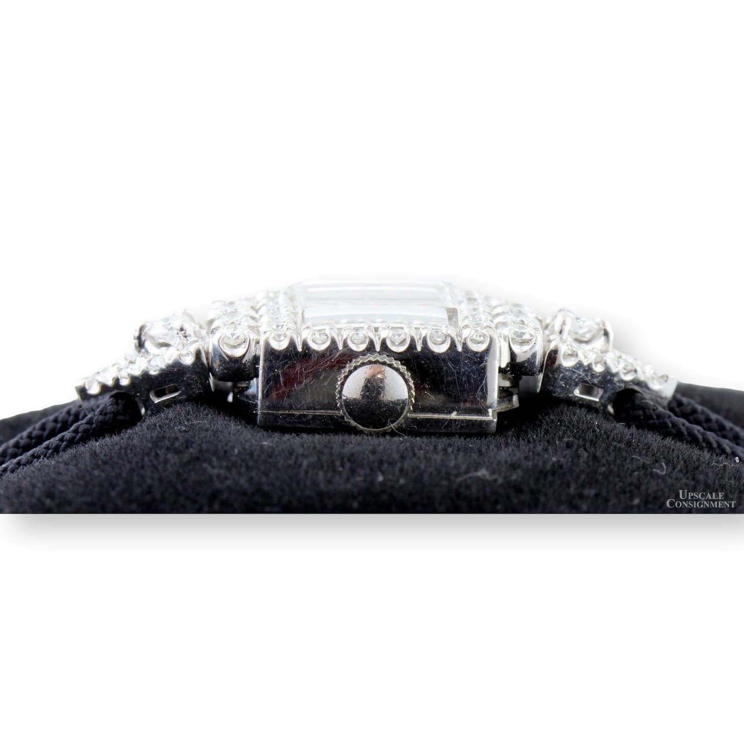 1950s Elgin 14K Gold .75ctw Diamond Watch - Swiss 17J Wind-Up - Size 7 - 7.25 - Thumbnail 5