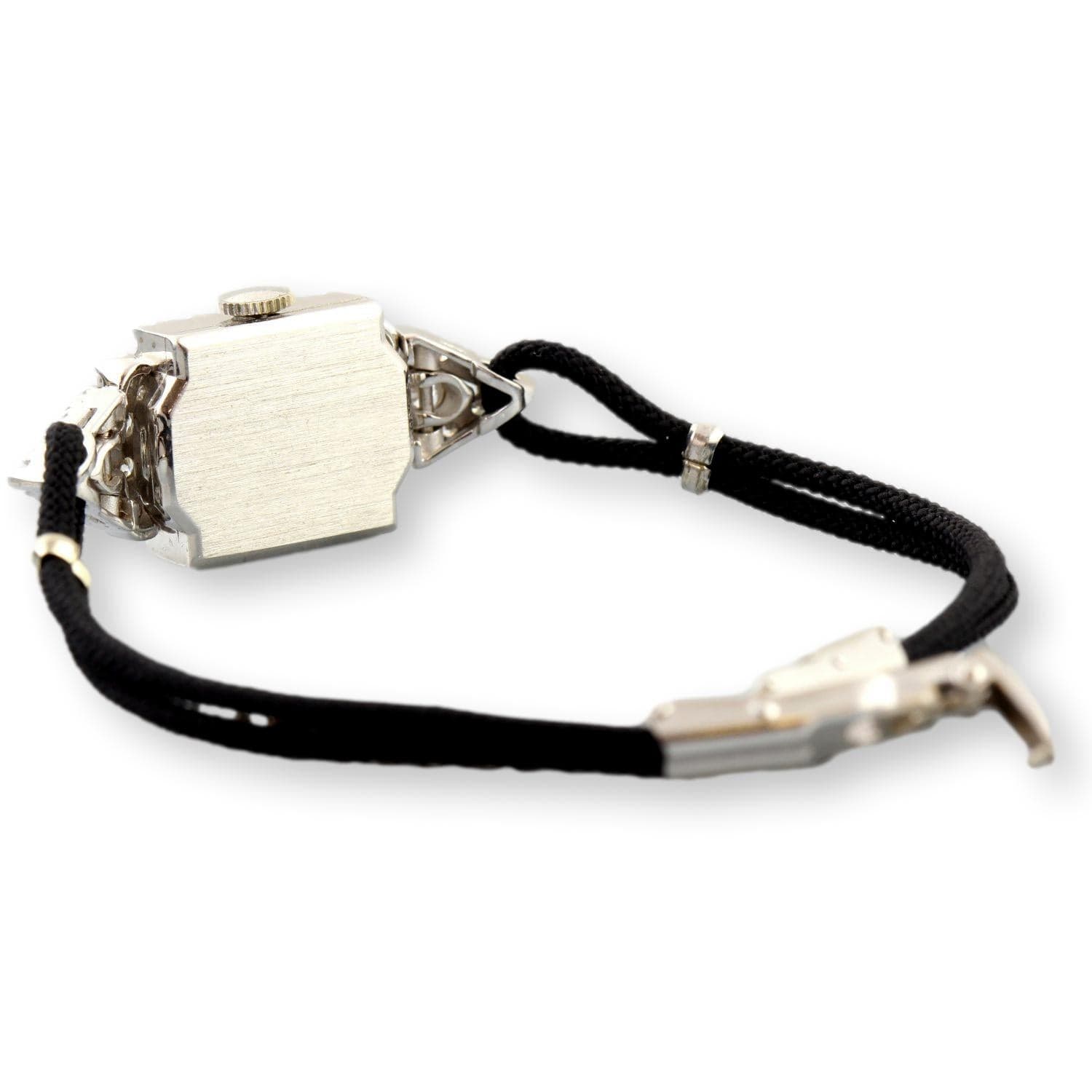 1950s Elgin 14K Gold .75ctw Diamond Watch - Swiss 17J Wind-Up - Size 7 - 7.25 - Thumbnail 8