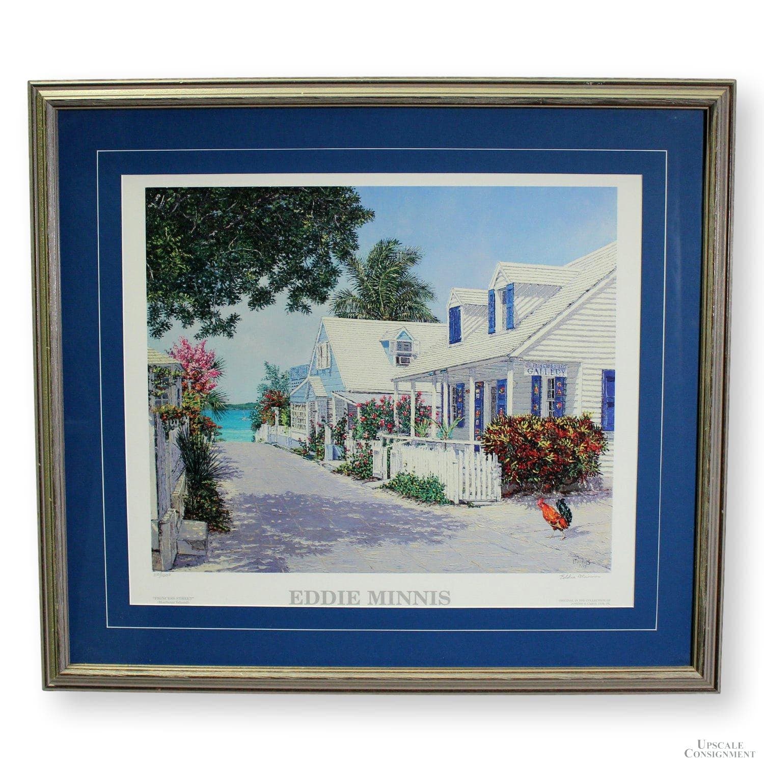 Framed Signed Limited Editon Print 'Princess Street' by Eddie Minnis