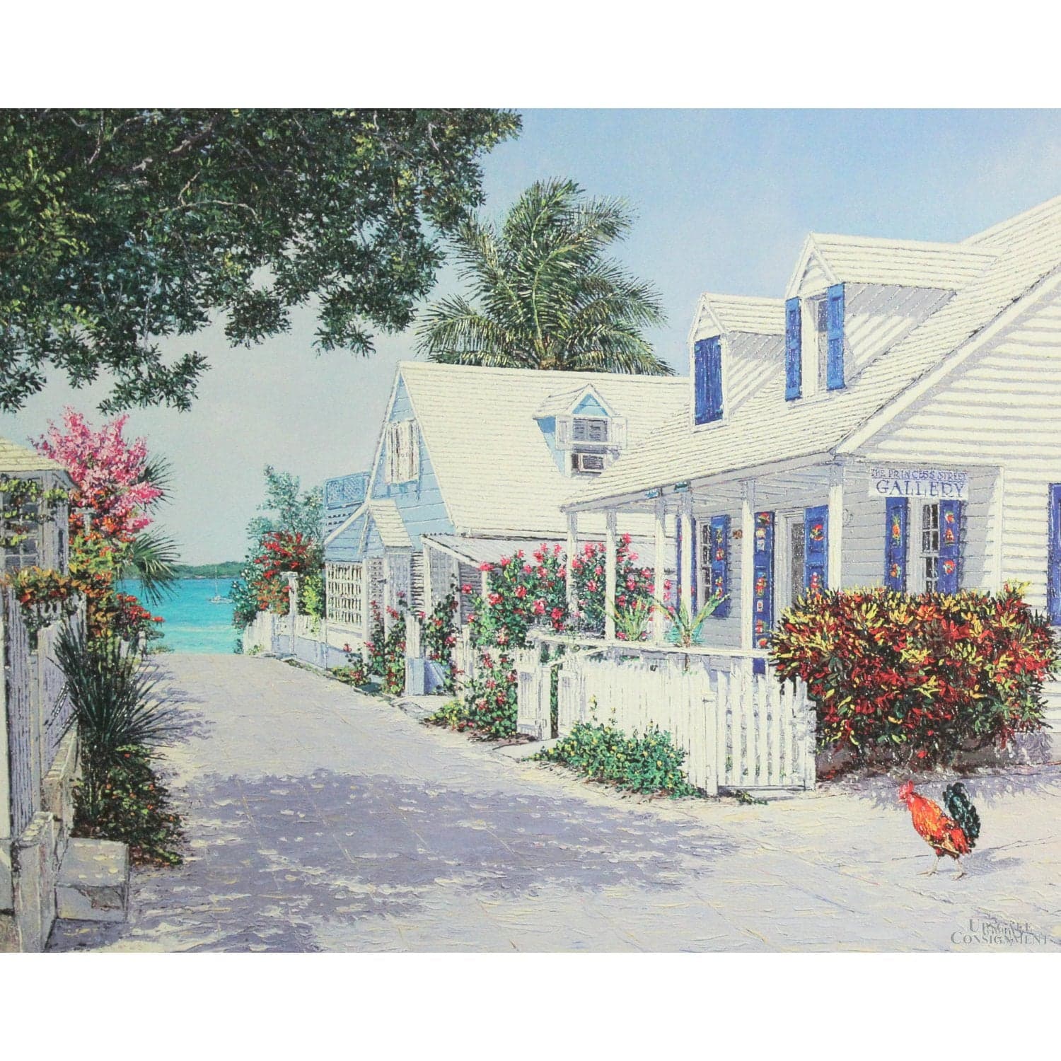 Framed Signed Limited Editon Print 'Princess Street' by Eddie Minnis - Thumbnail 2