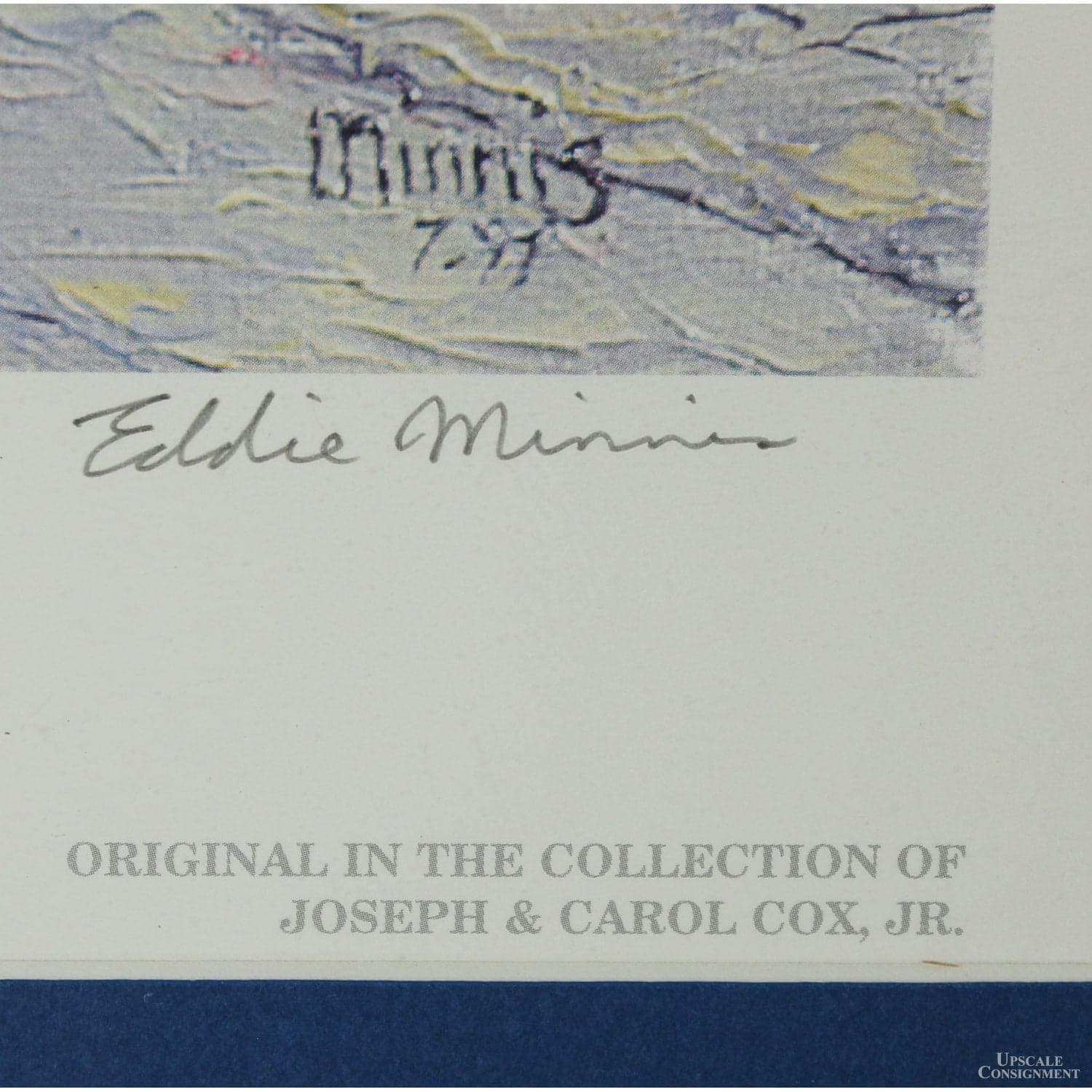 Framed Signed Limited Editon Print 'Princess Street' by Eddie Minnis - Thumbnail 4