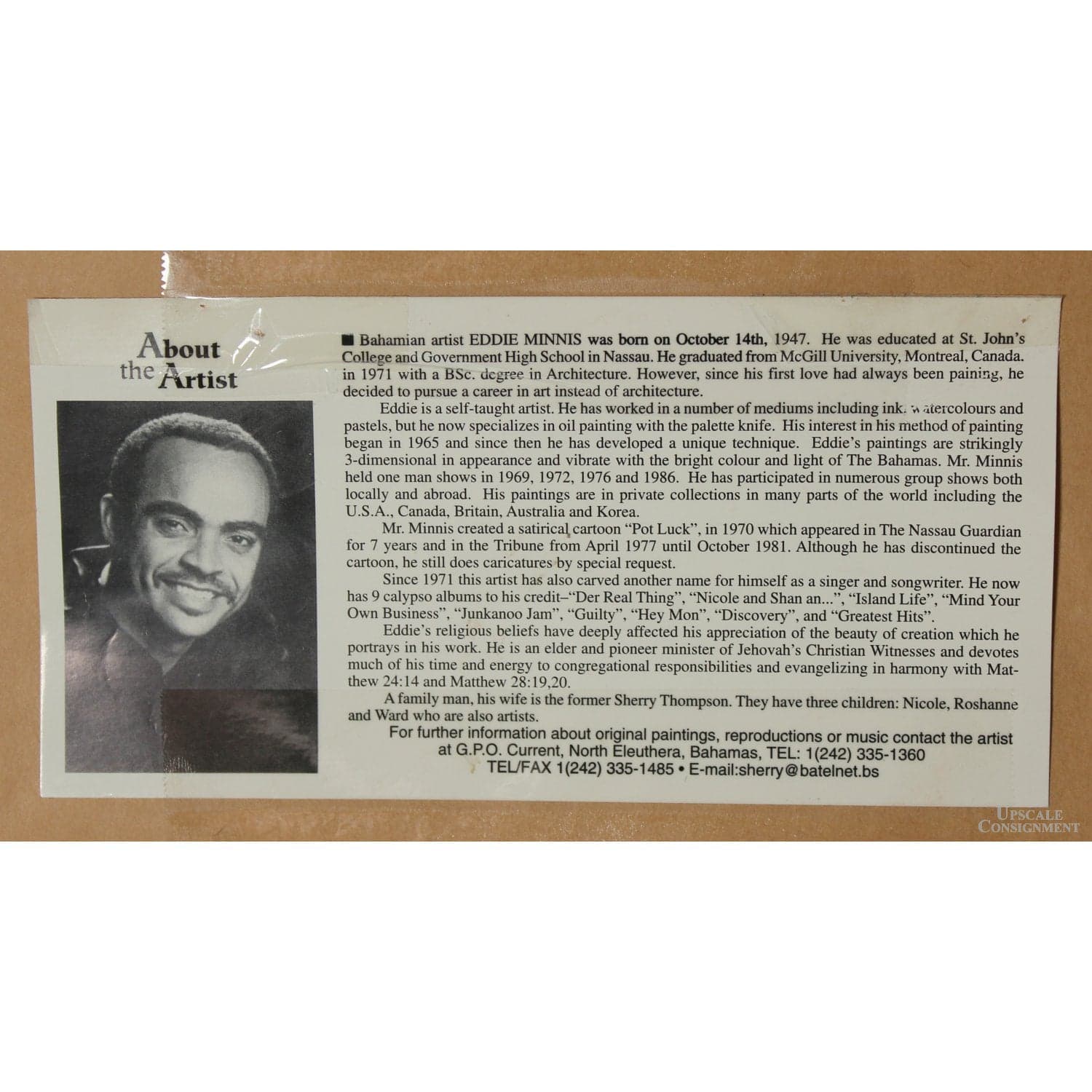 Framed Signed Limited Editon Print 'Princess Street' by Eddie Minnis - Thumbnail 6