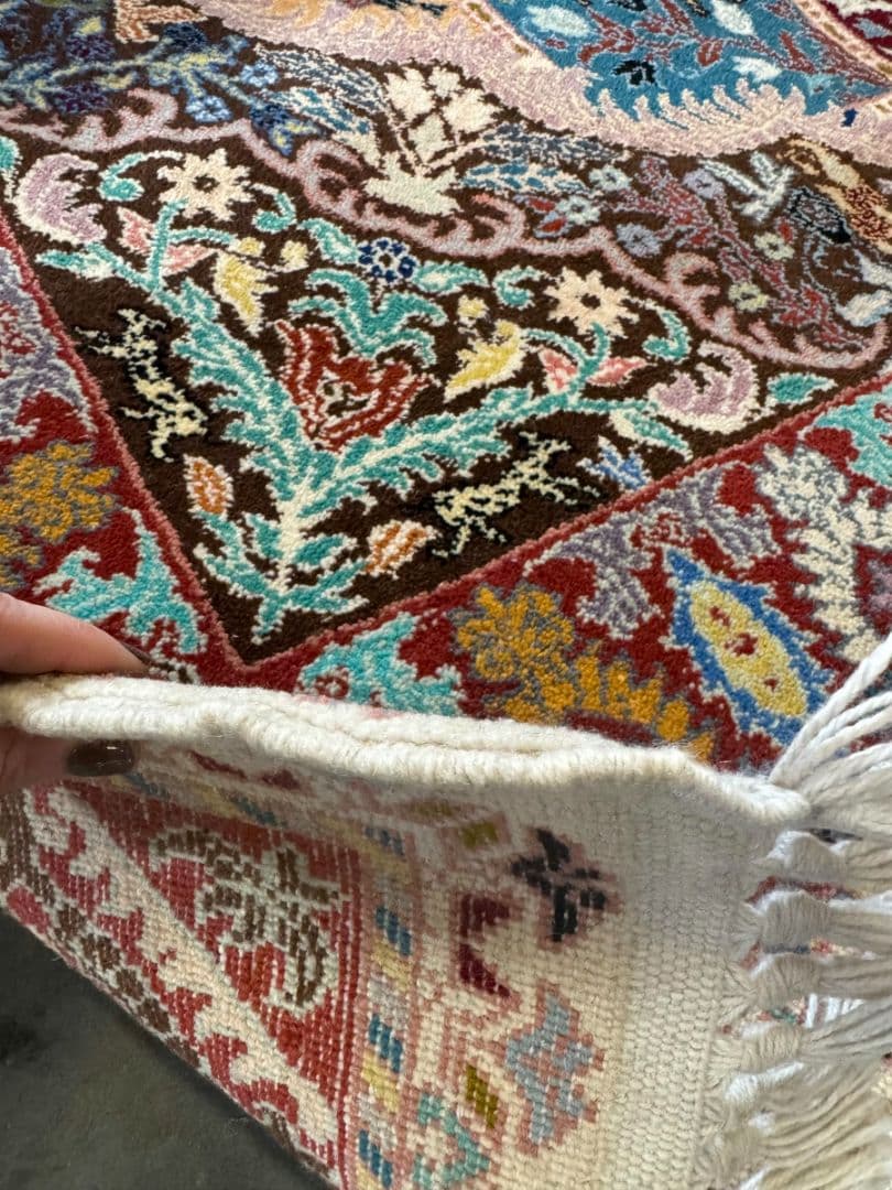 80"x128" Moroccan Wool Rug - Thumbnail 3