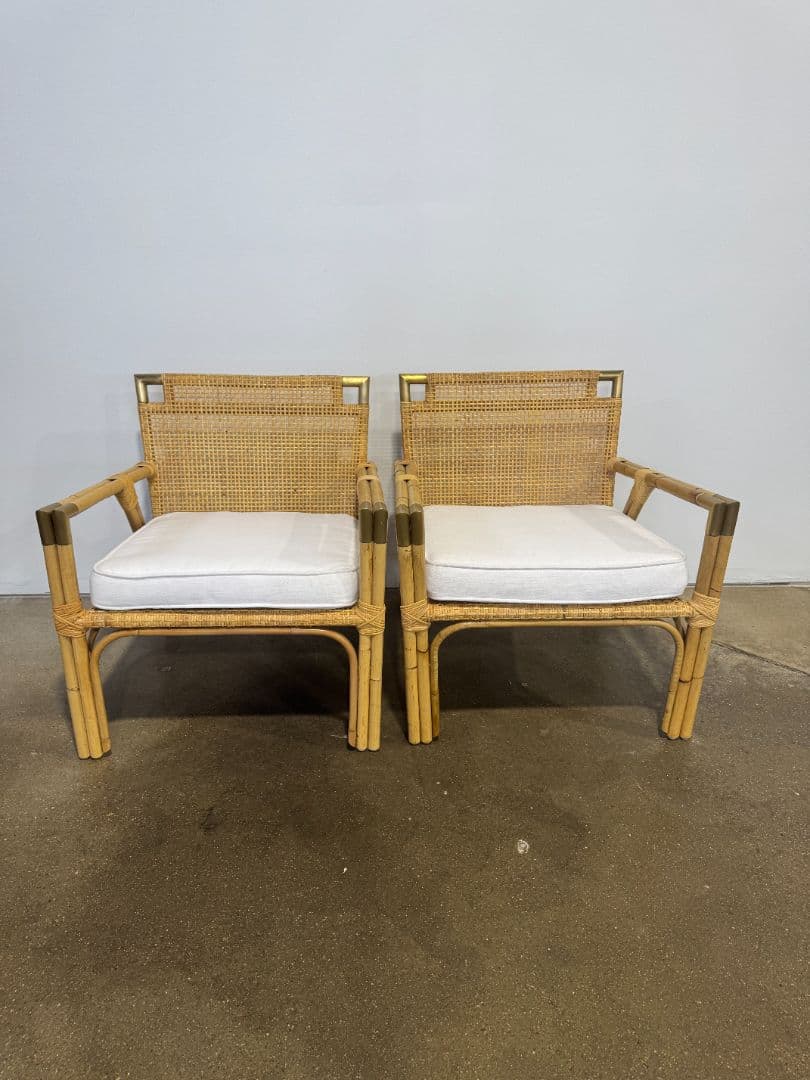 Serena and Lily Mattituck Rattan Armchair - Image 1
