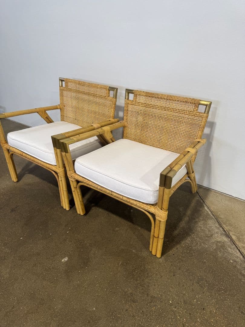 Serena and Lily Mattituck Rattan Armchair - Thumbnail 2