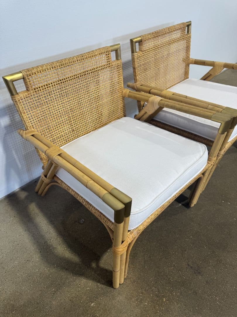 Serena and Lily Mattituck Rattan Armchair - Thumbnail 4