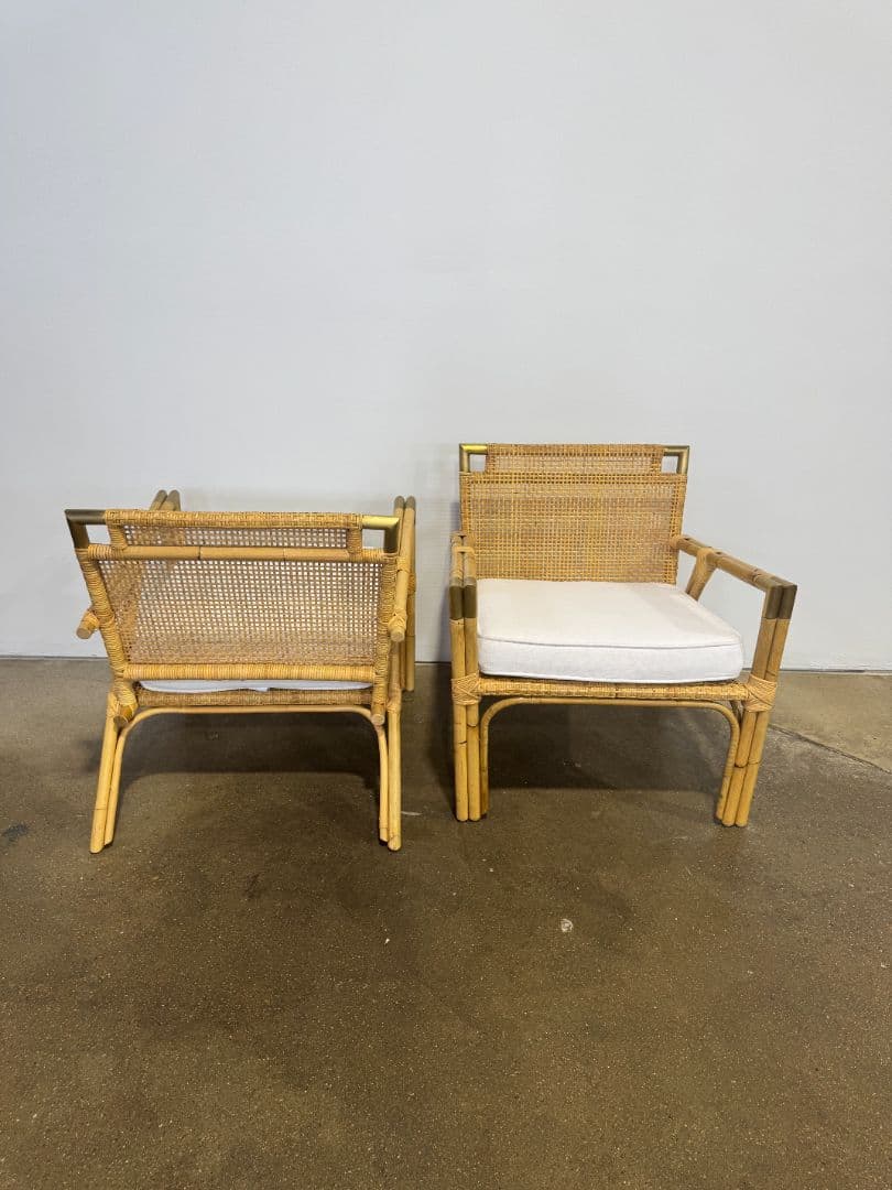 Serena and Lily Mattituck Rattan Armchair - Thumbnail 6