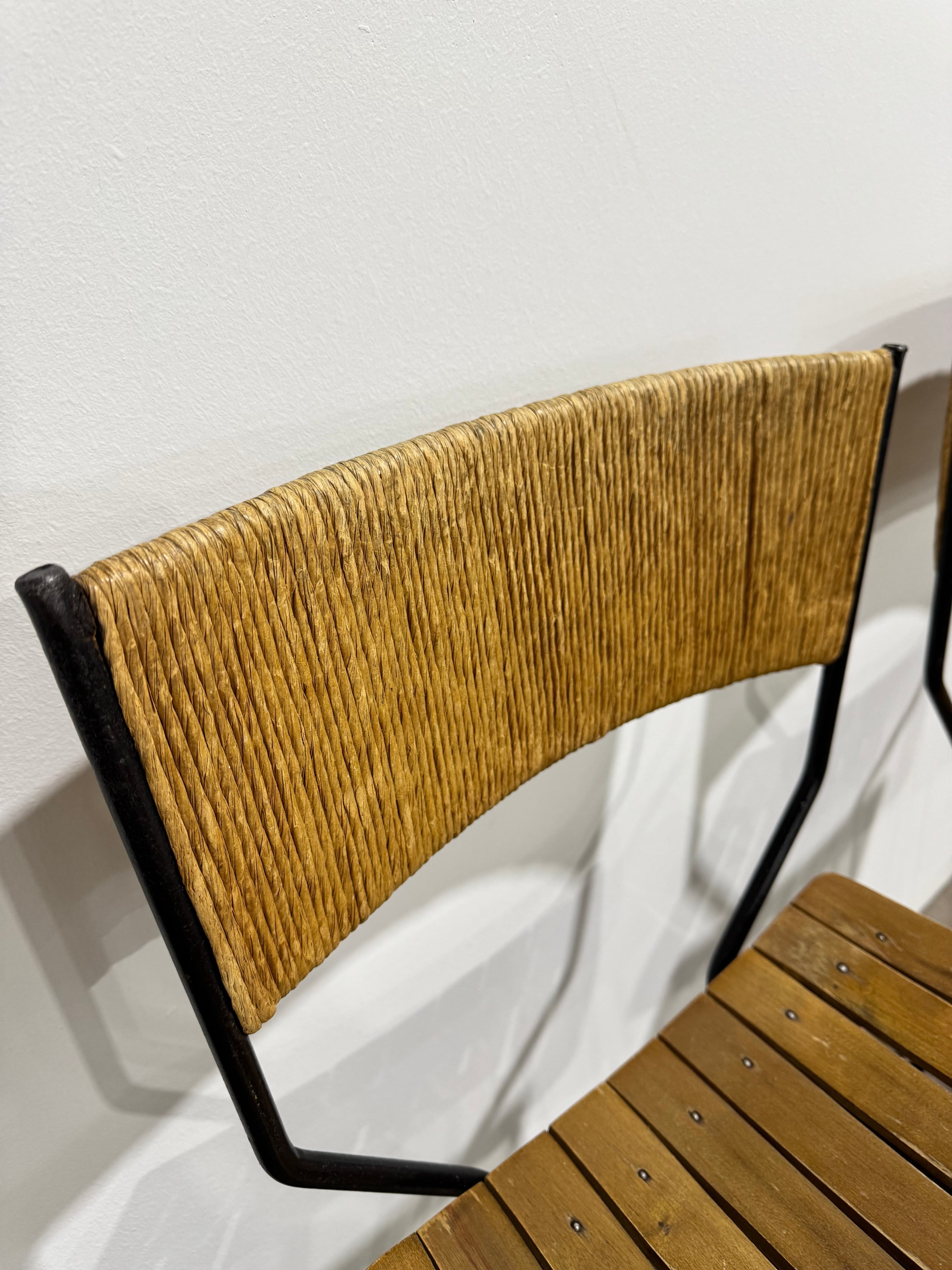 Arthur Umanoff Mid-Century Modern Counter Stool (set of 2) - Thumbnail 7