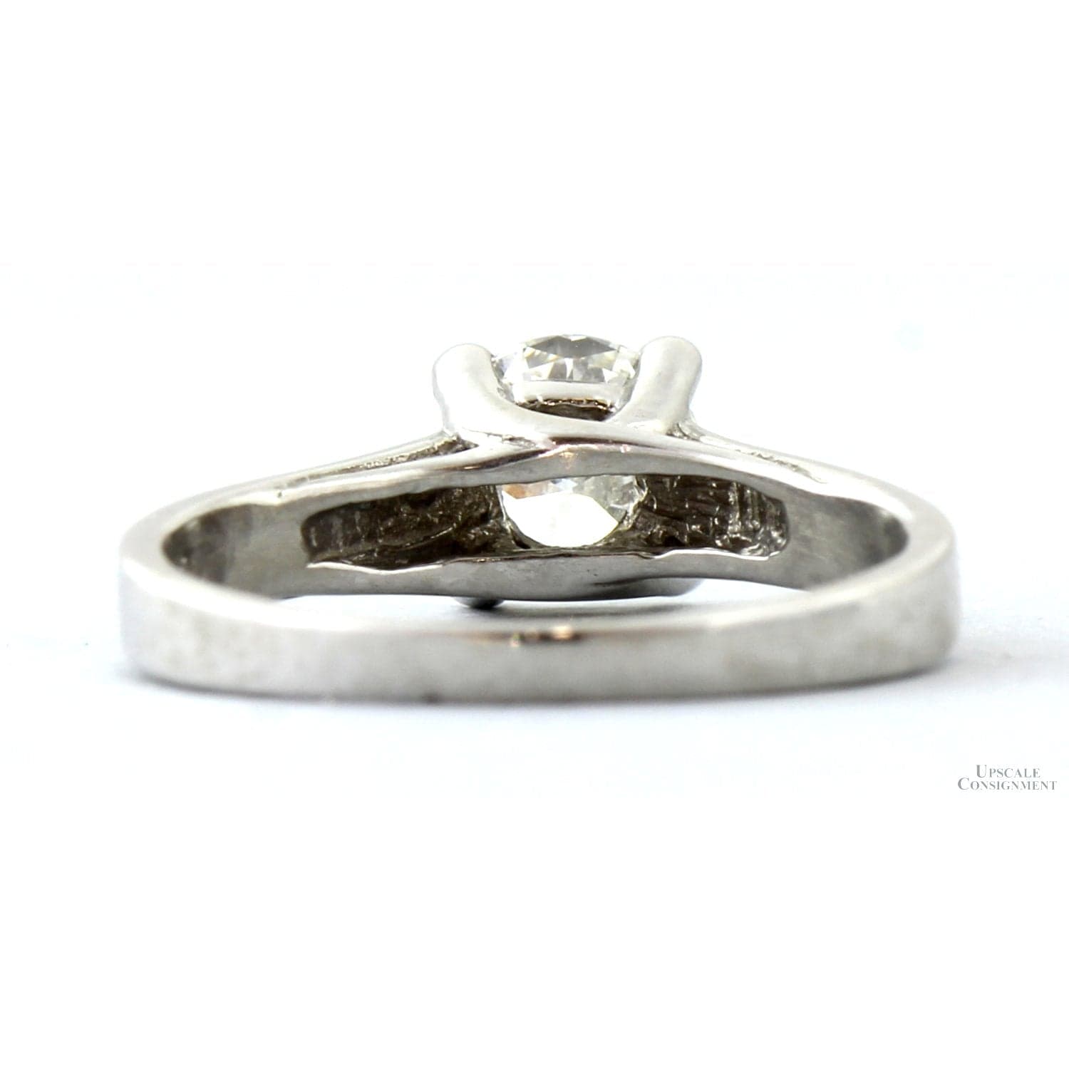 0.85ct Diamond Platinum Trellis Engagement Ring - GIA Report - Size 5.5 - Thumbnail 4