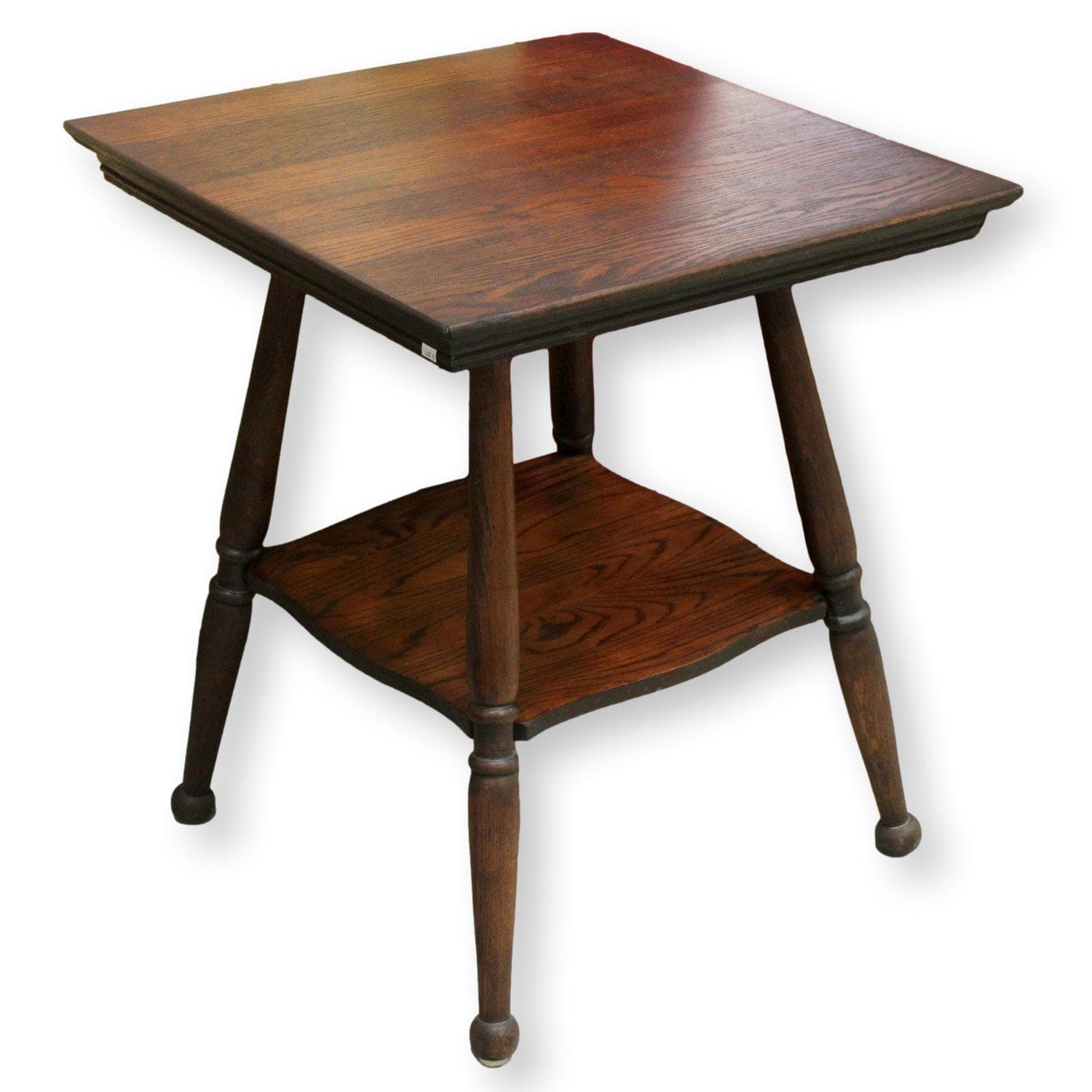 Vintage Dark Oak Accent Table - Dark Finish