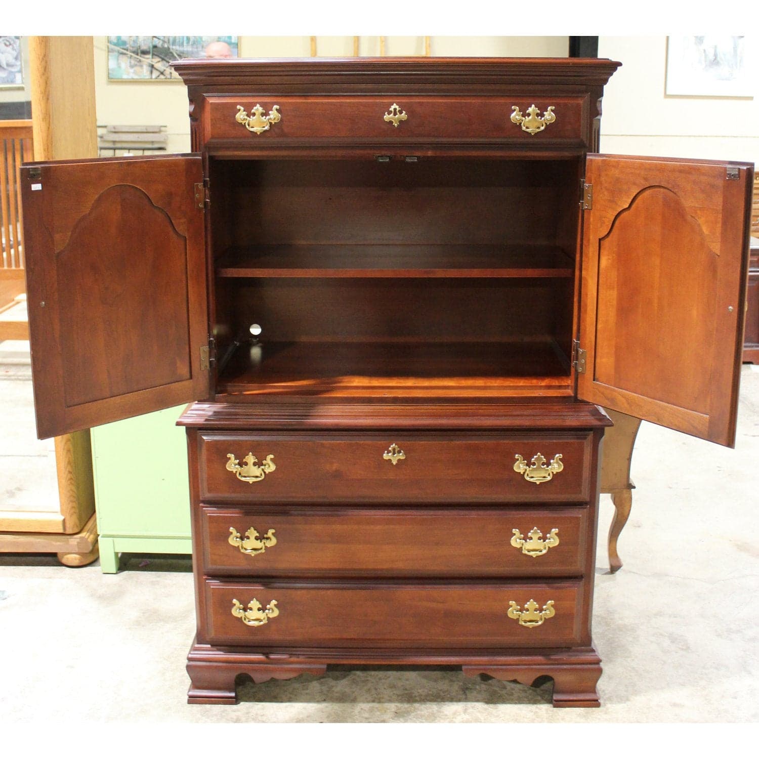 Sumpter Furniture Mahogany Gentleman's Chest - Dark Cherry - Thumbnail 5