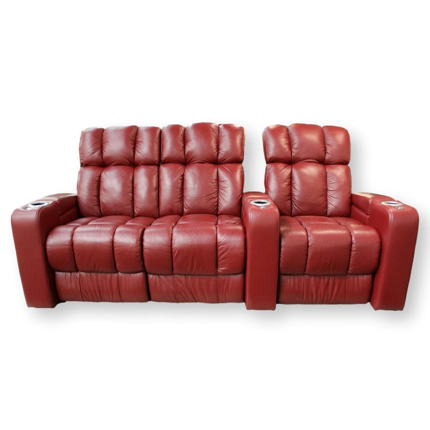 Palliser Ovation 3Pc. Theater Seating - Red - Image 1