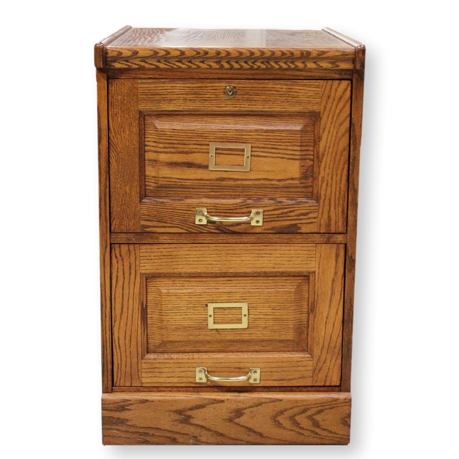 Winners Only 2 Drawer Oak File Cabinet - Image 1