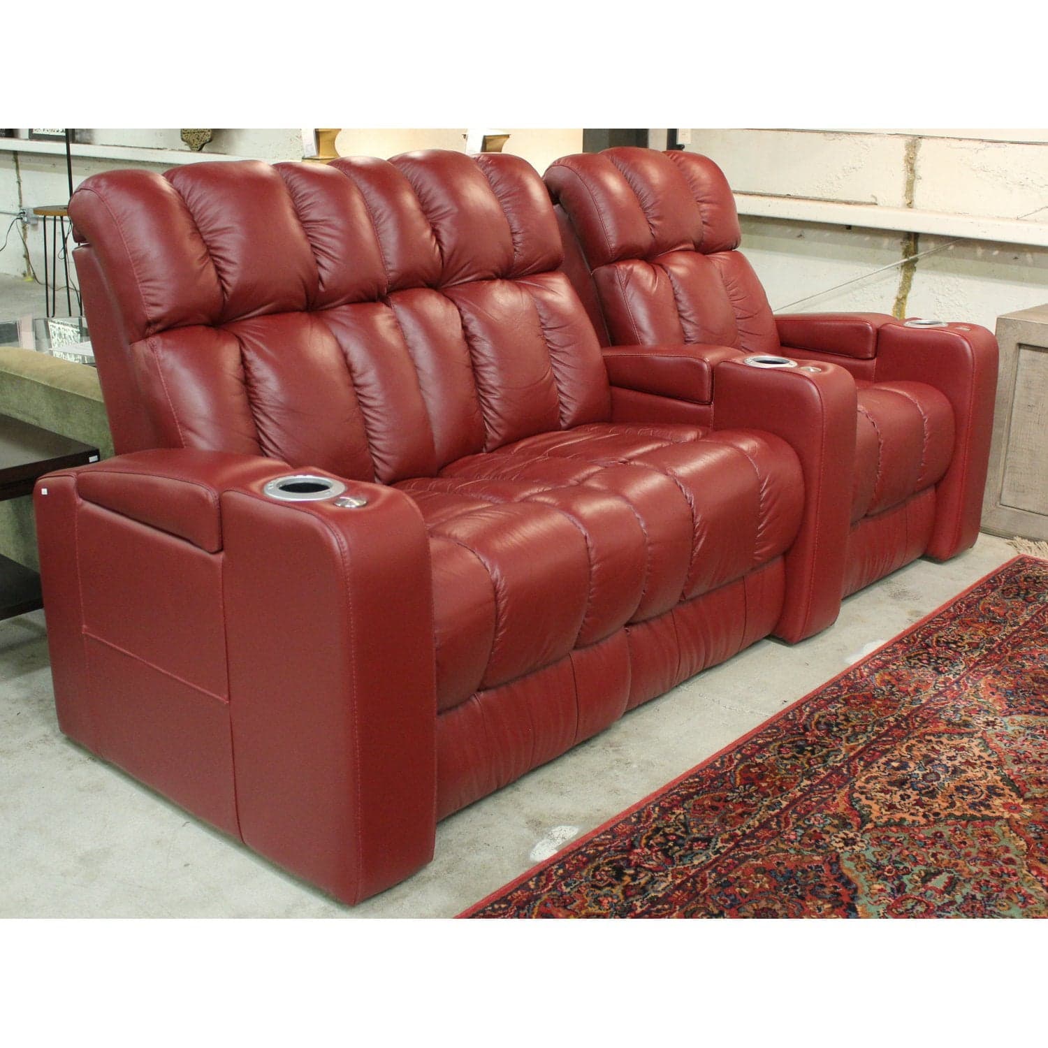 Palliser Ovation 3Pc. Theater Seating - Red - Thumbnail 3