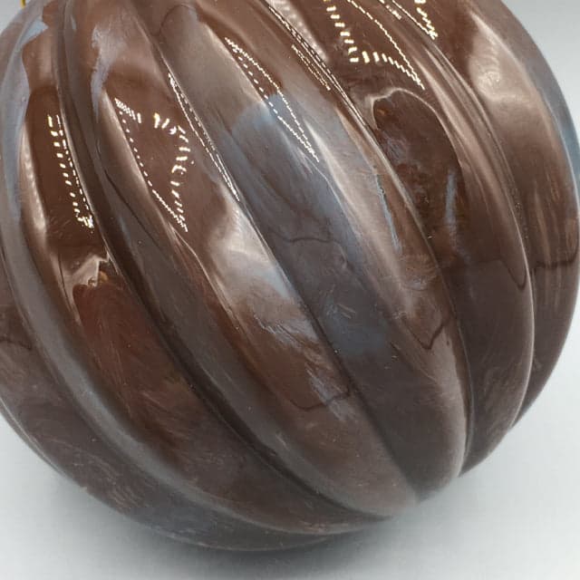 *NEW*Smoke Blue and Brown Glass Ornament - Thumbnail 2