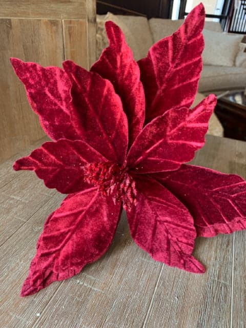 *NEW* 24" Poinsettia Stem - Image 1