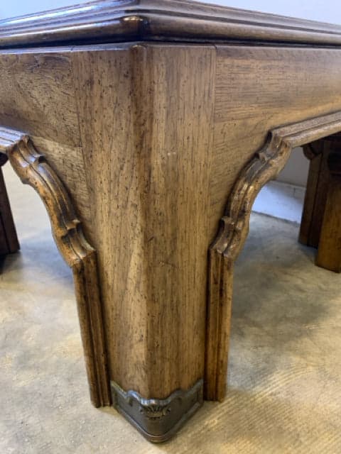 Gordons Wooden End Table With Metal On Legs - Default Title / 22"sq 17"h - Thumbnail 2