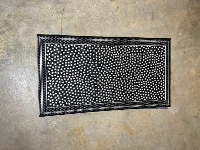 Black & White Dot Indoor/Outdoor Rug - Image 1