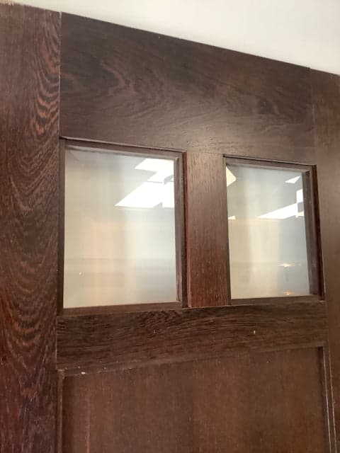 Custom by Tony Ferraro Dark Wood Door with 4 Windows - Thumbnail 3