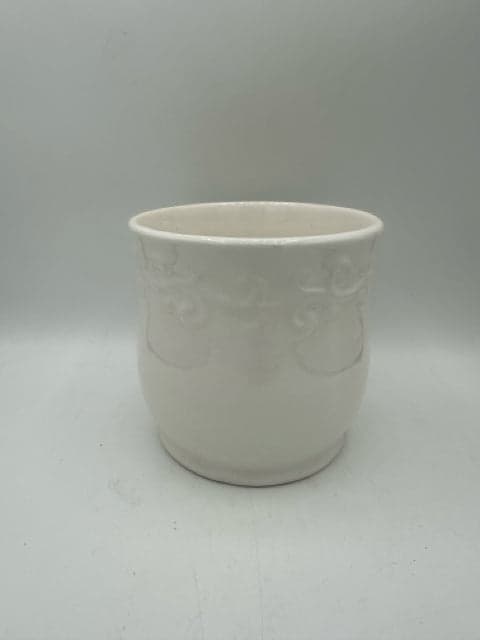 Ceramic Vase With Scroll Pattern - Image 1