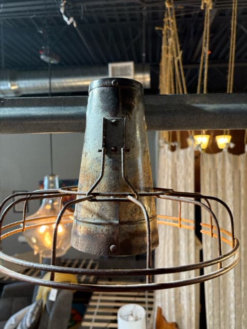 Industrial Farmhouse Metal 3 Light Fixture - Thumbnail 3