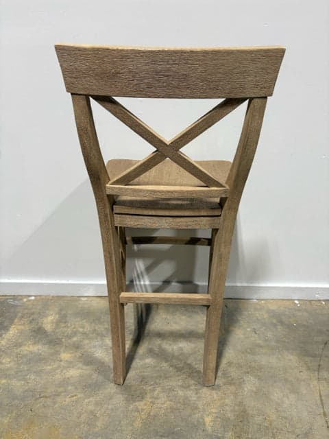 Set of Two Pottery Barn Sea Drift Wooden Bar Stools - Thumbnail 4