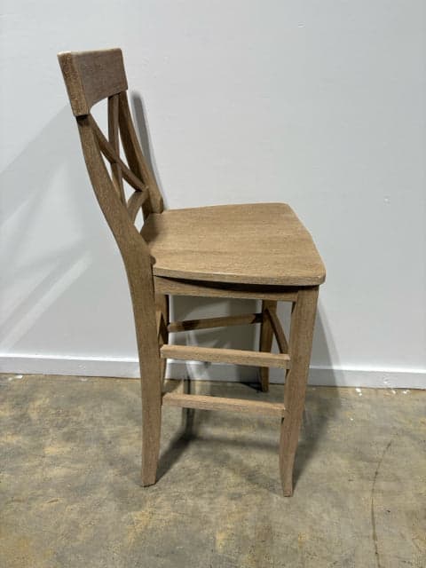 Set of Two Pottery Barn Sea Drift Wooden Bar Stools - Thumbnail 5