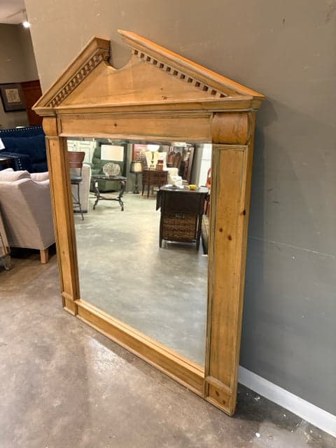 Light Wood Large Square Mirror - Image 1